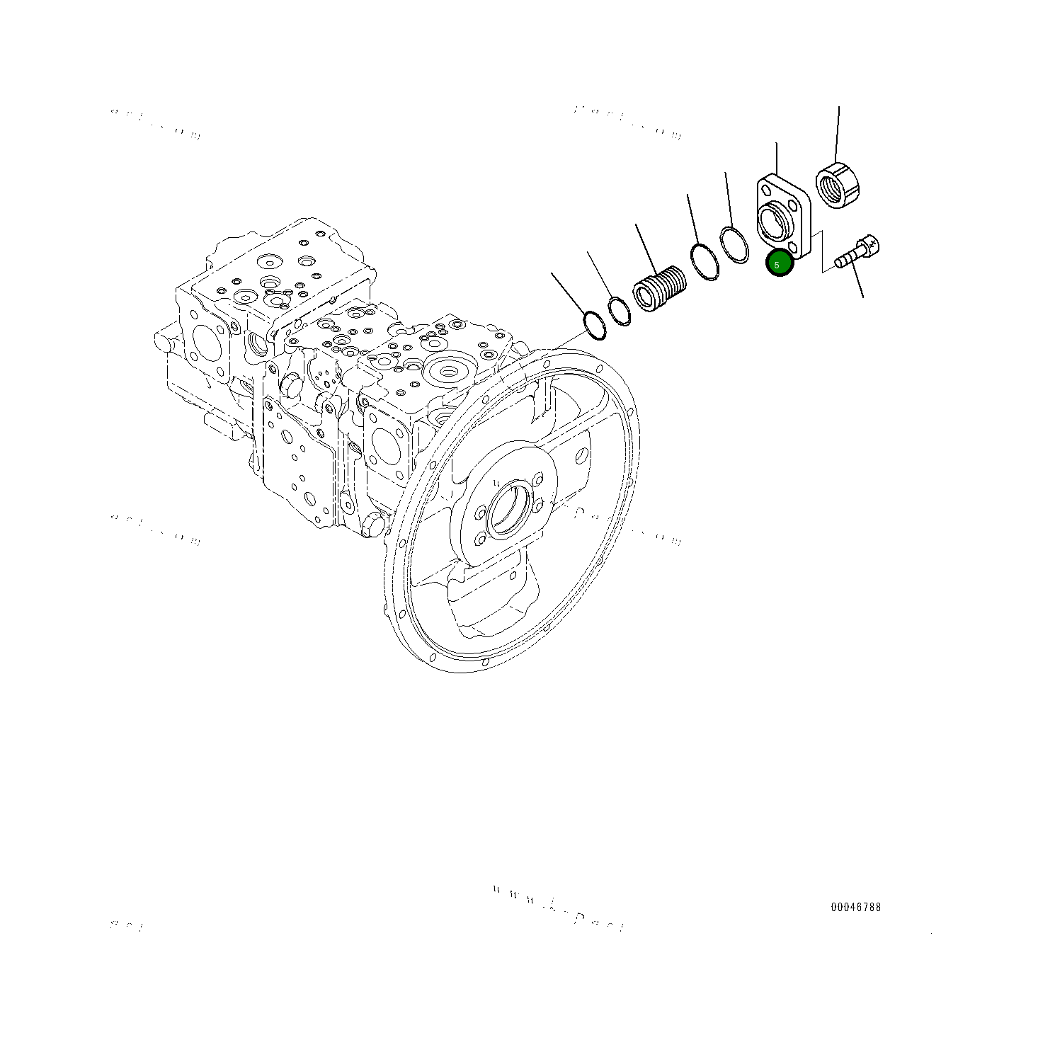 Крышка 7082L34320 Komatsu