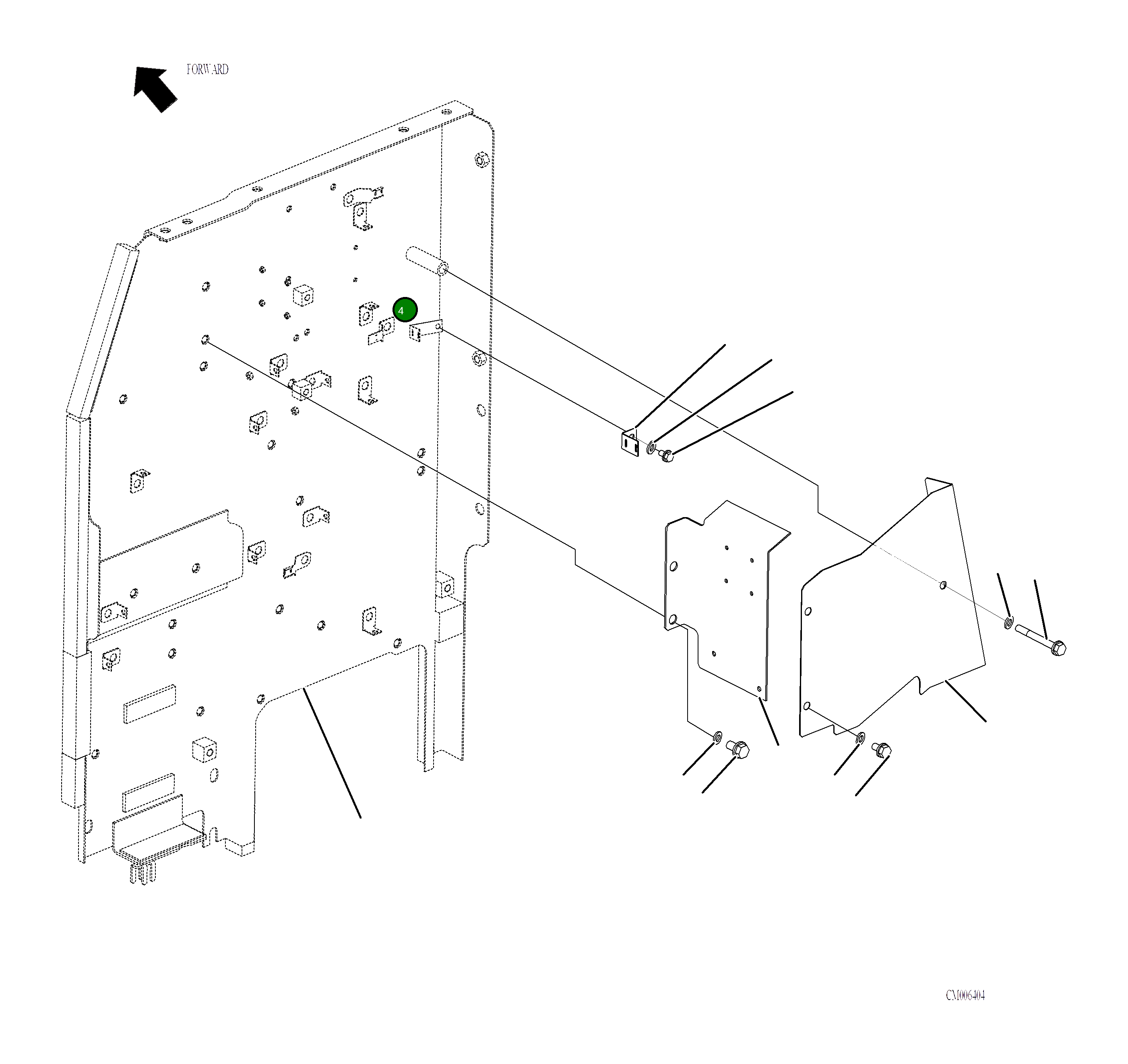 Крышка 2A5-06-11761  Komatsu