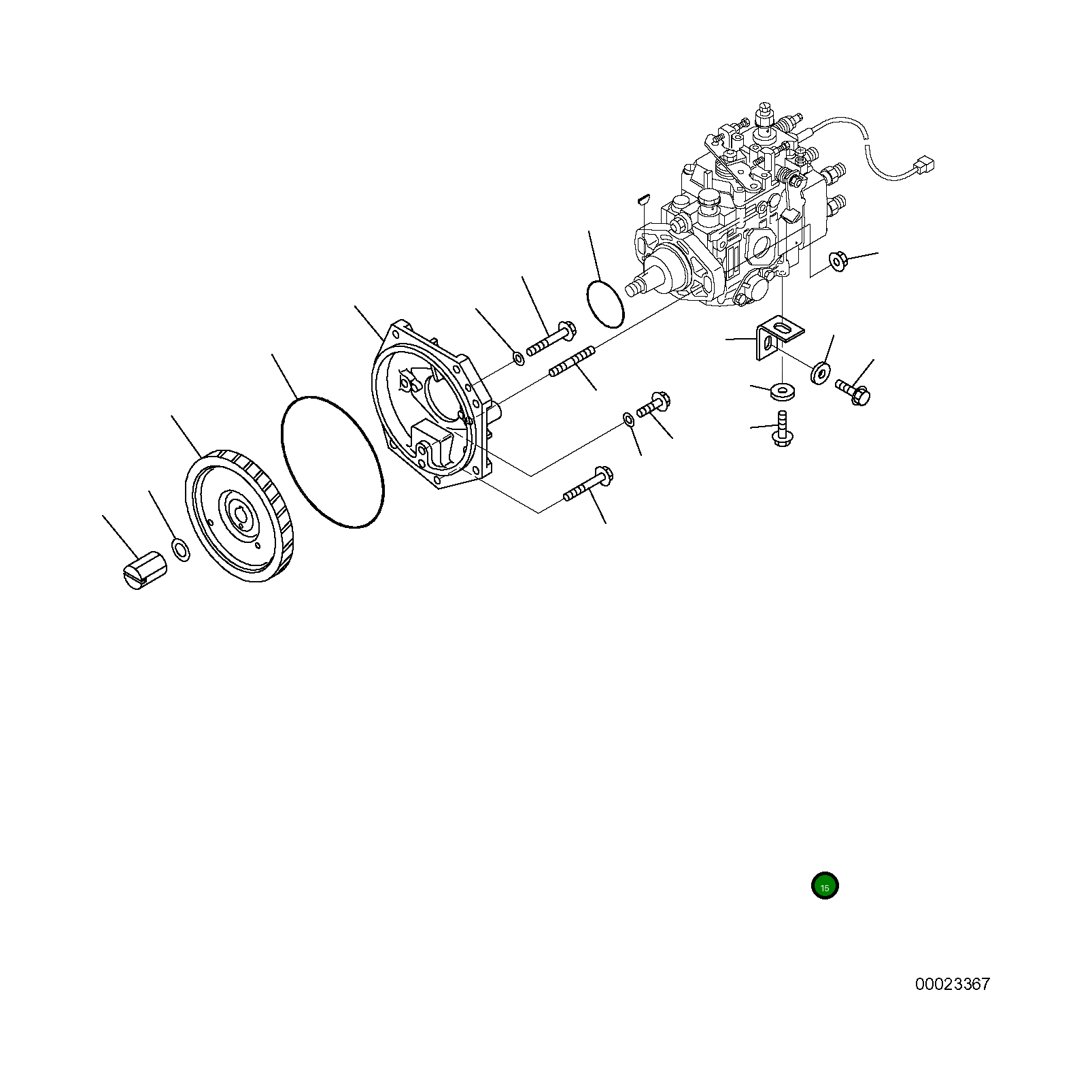 Болт 01453-01016 Komatsu