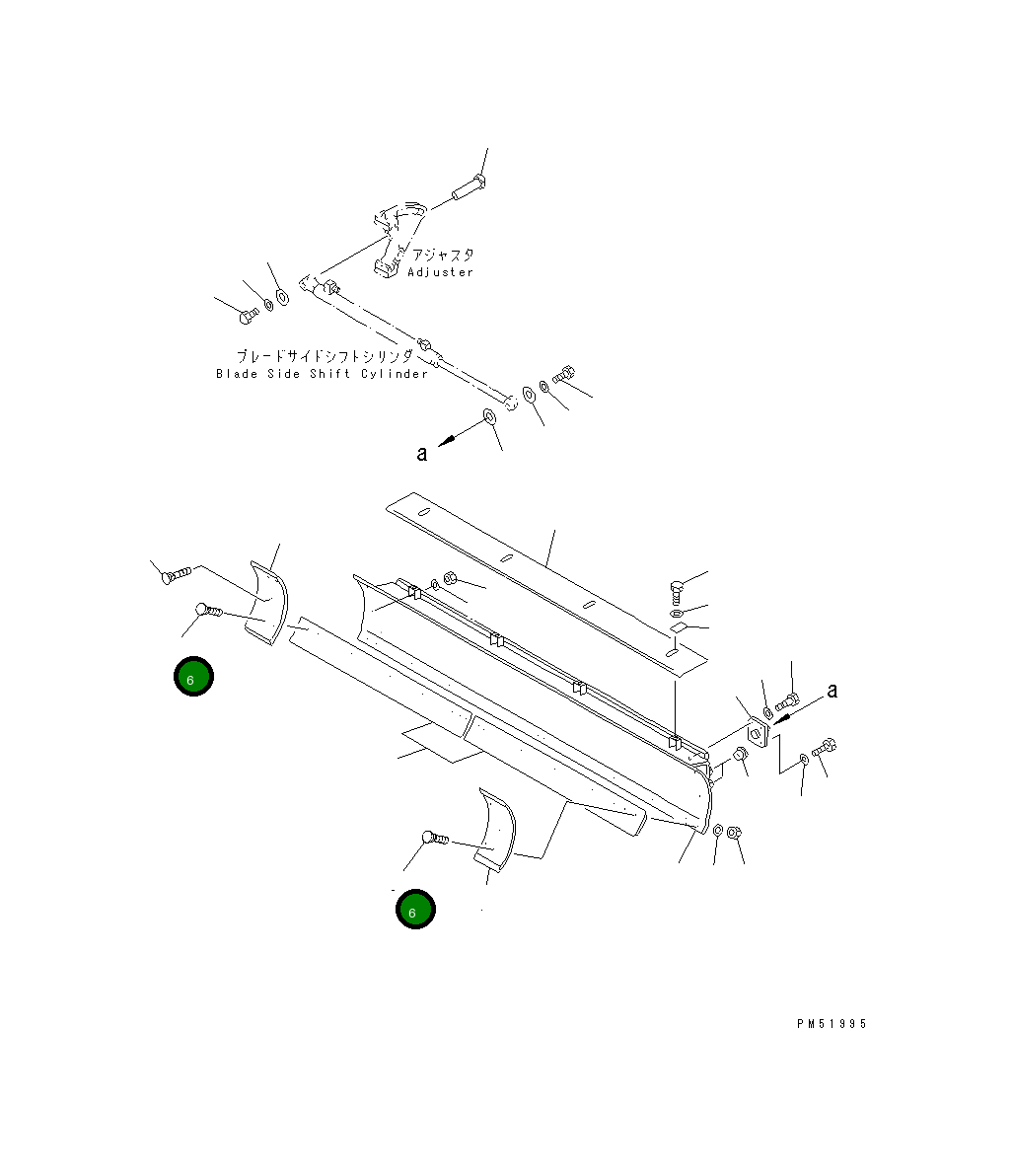 Болт 232-70-12460 Komatsu