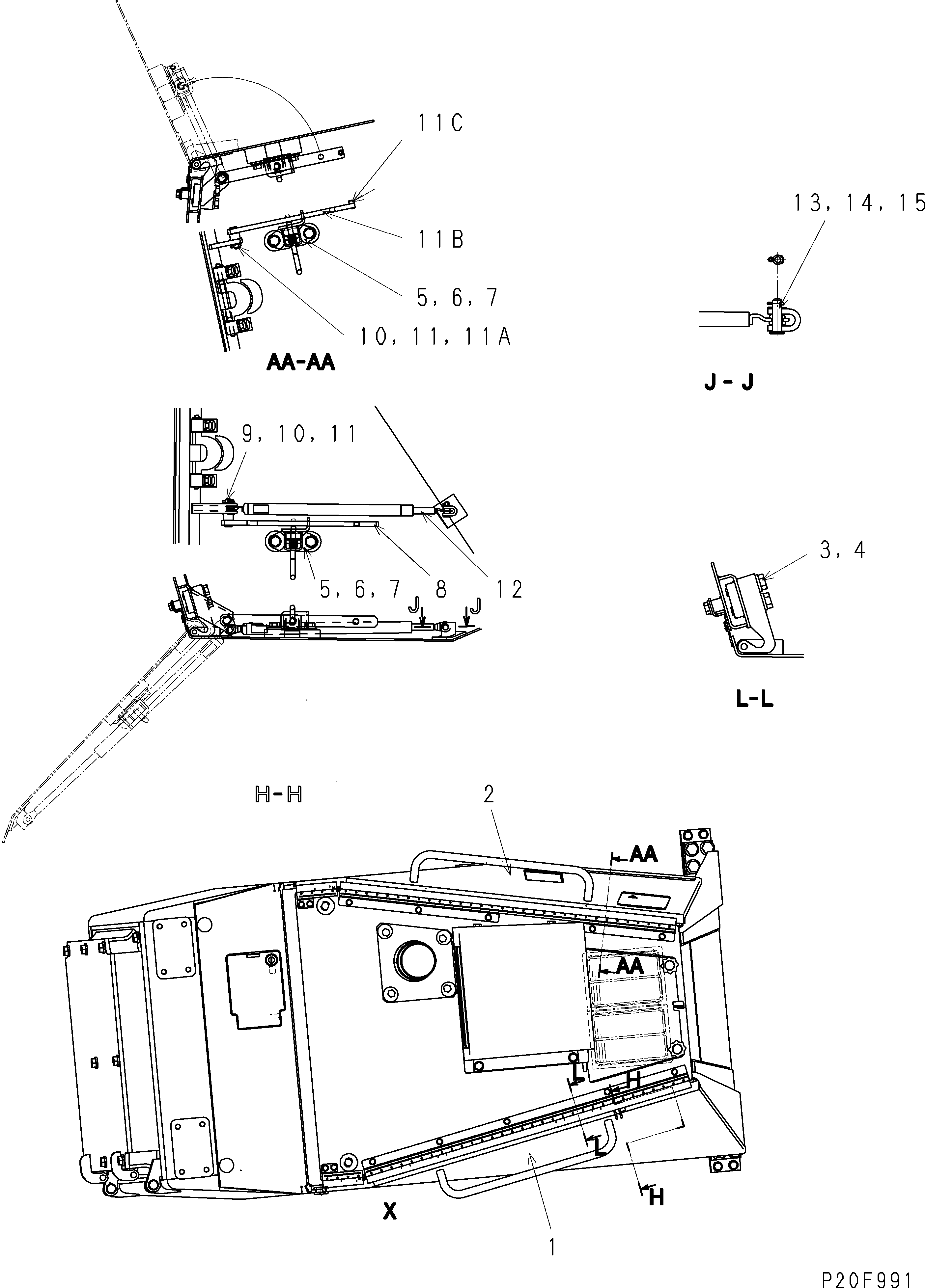 Болт 01252-70610  Komatsu