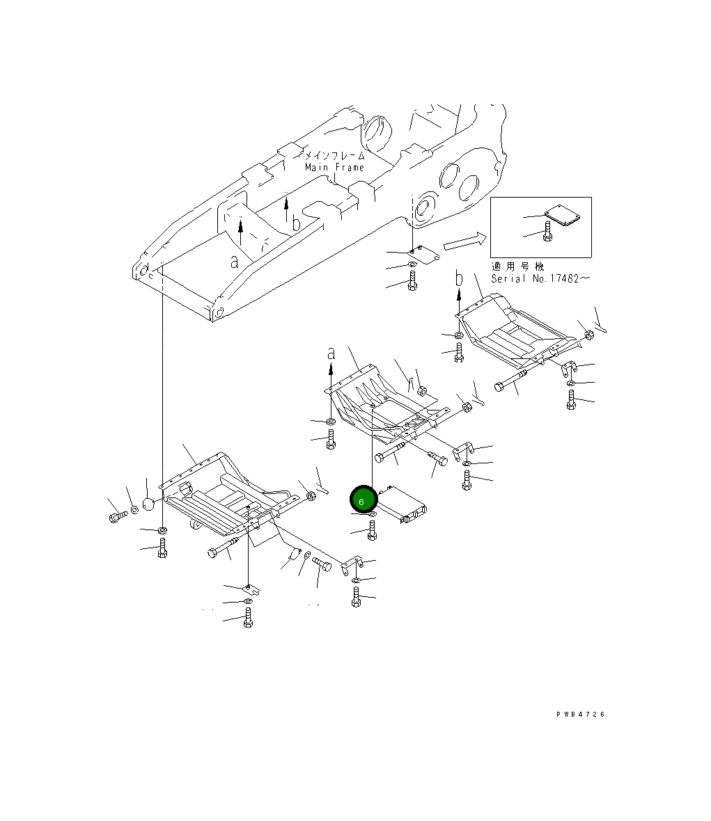 Крышка 195-54-56140 Komatsu