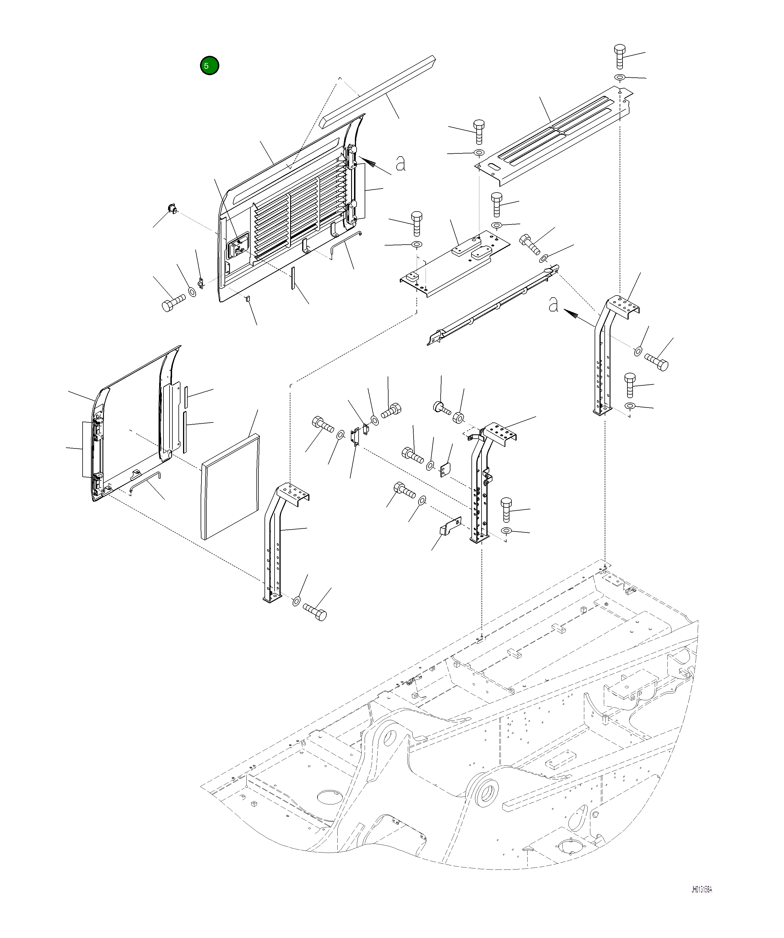 Крышка 2A7-54-A1230  Komatsu