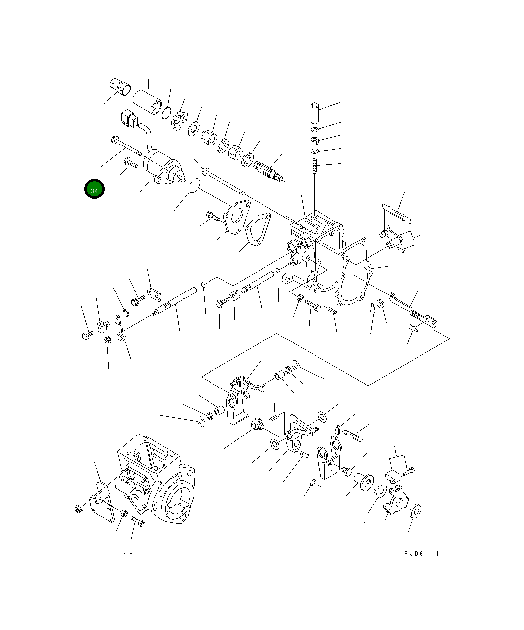 Болт YM119620-01530 Komatsu