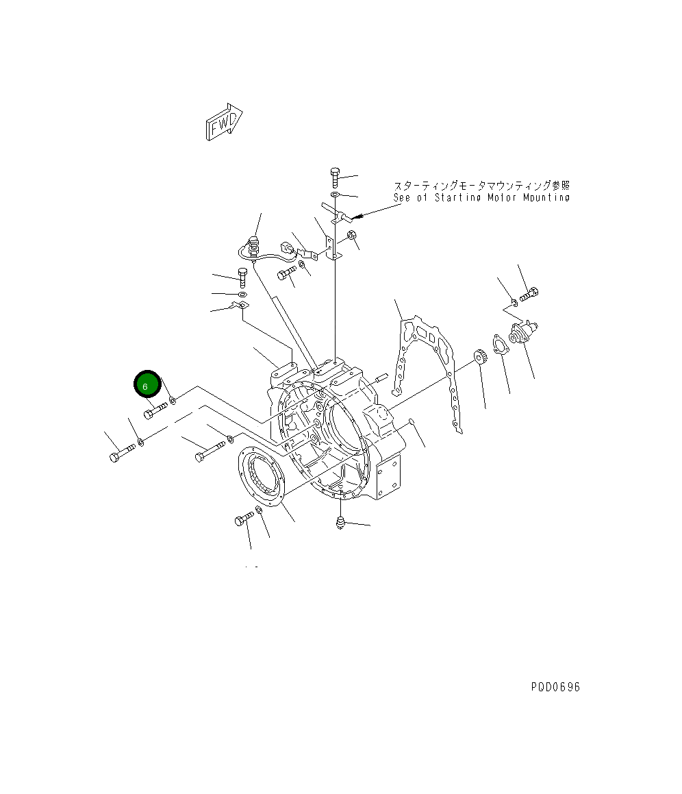 Болт 01010-31845 Komatsu