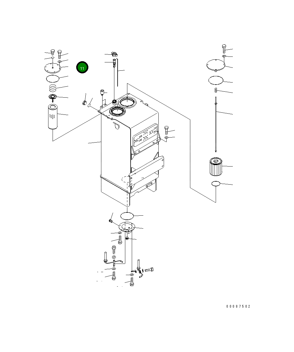 Крышка 426-60-35161 Komatsu