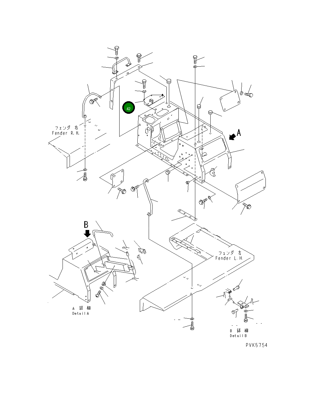 Крышка 134-54-38910 Komatsu