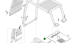 Крышка 621-02317 Komatsu