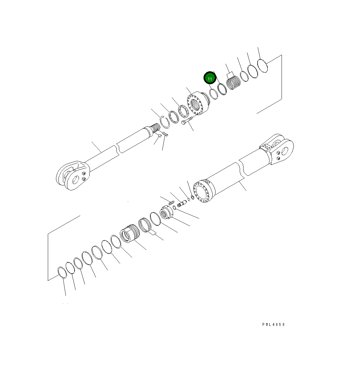 Кольцо 707-51-15630 Komatsu