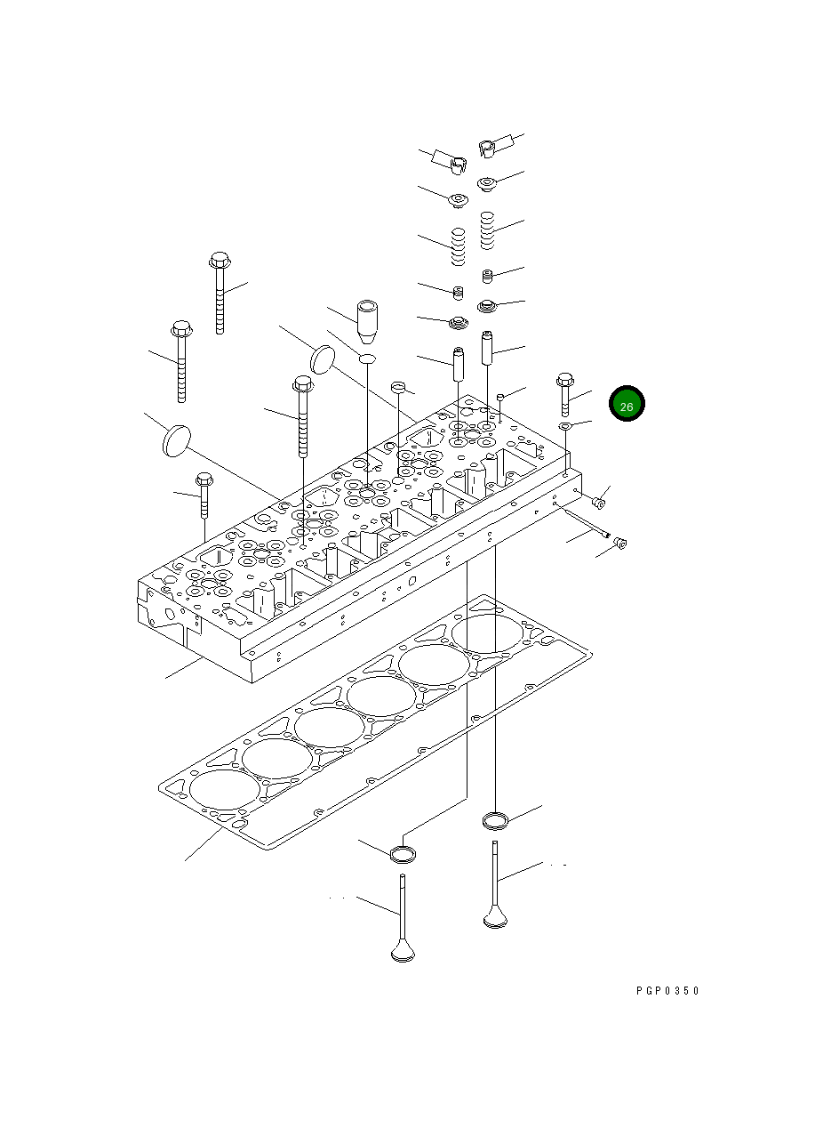 Болт CU3328379 Komatsu