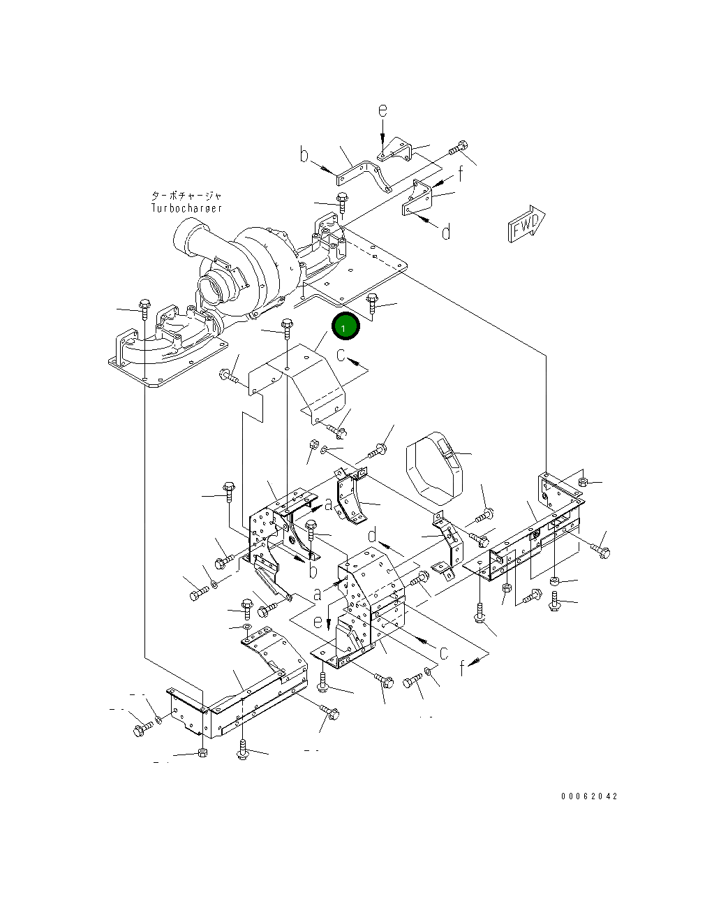 Крышка 6218-11-6340 Komatsu