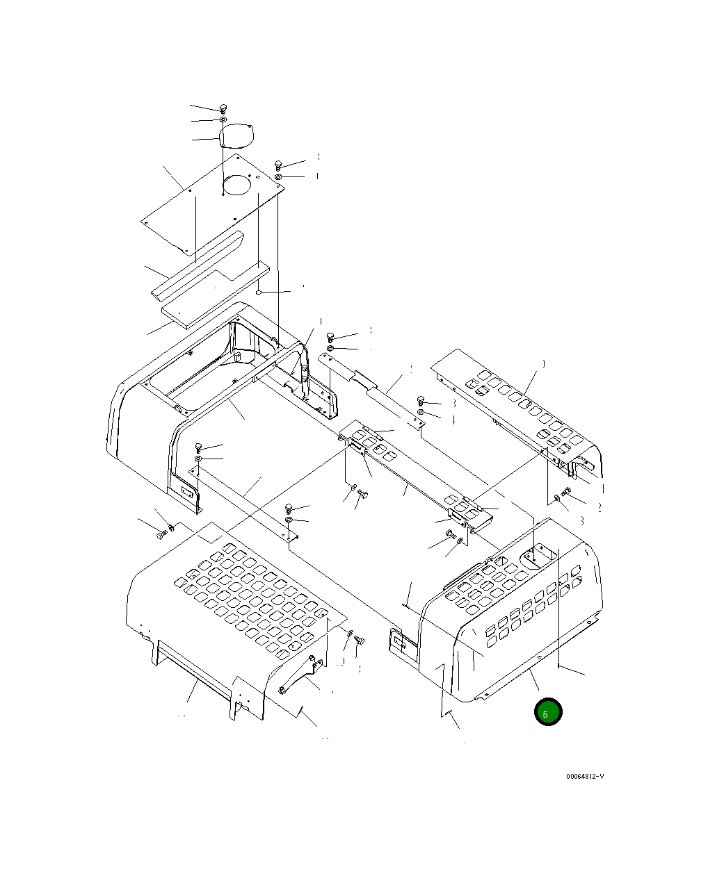 Крышка 208-54-79510 Komatsu
