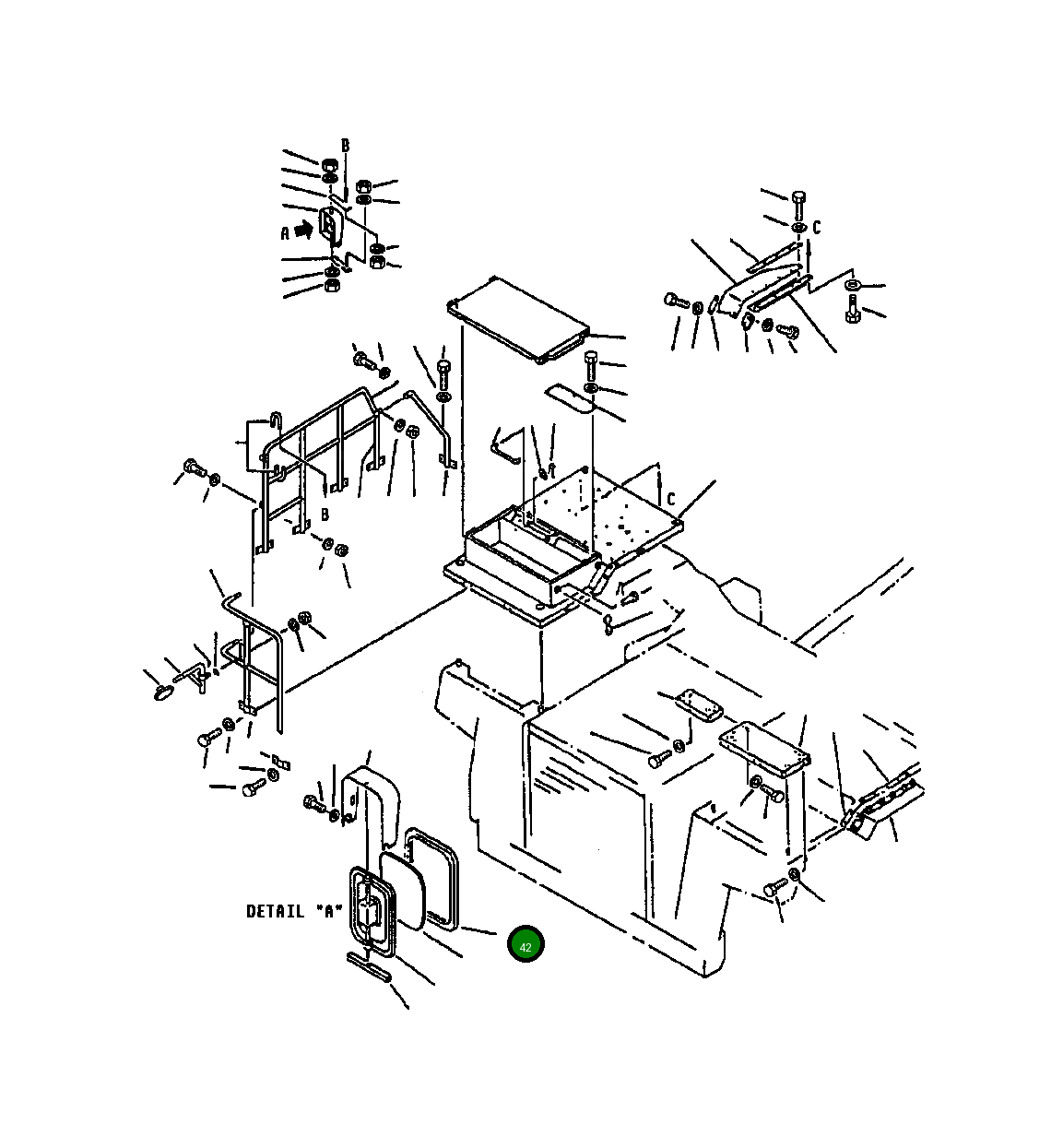 Крышка 581-06-16441  Komatsu
