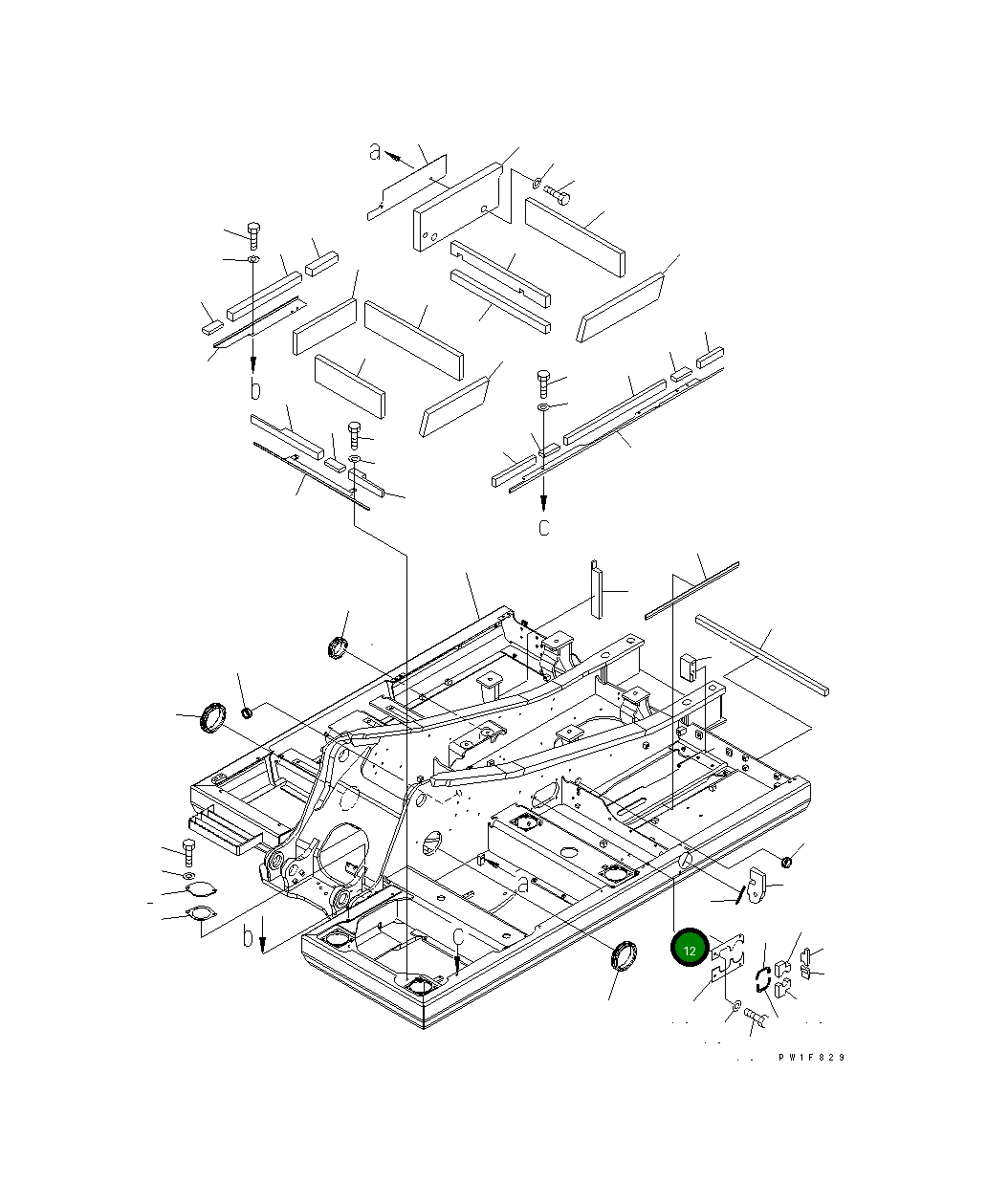 Крышка 21K-46-71310 Komatsu