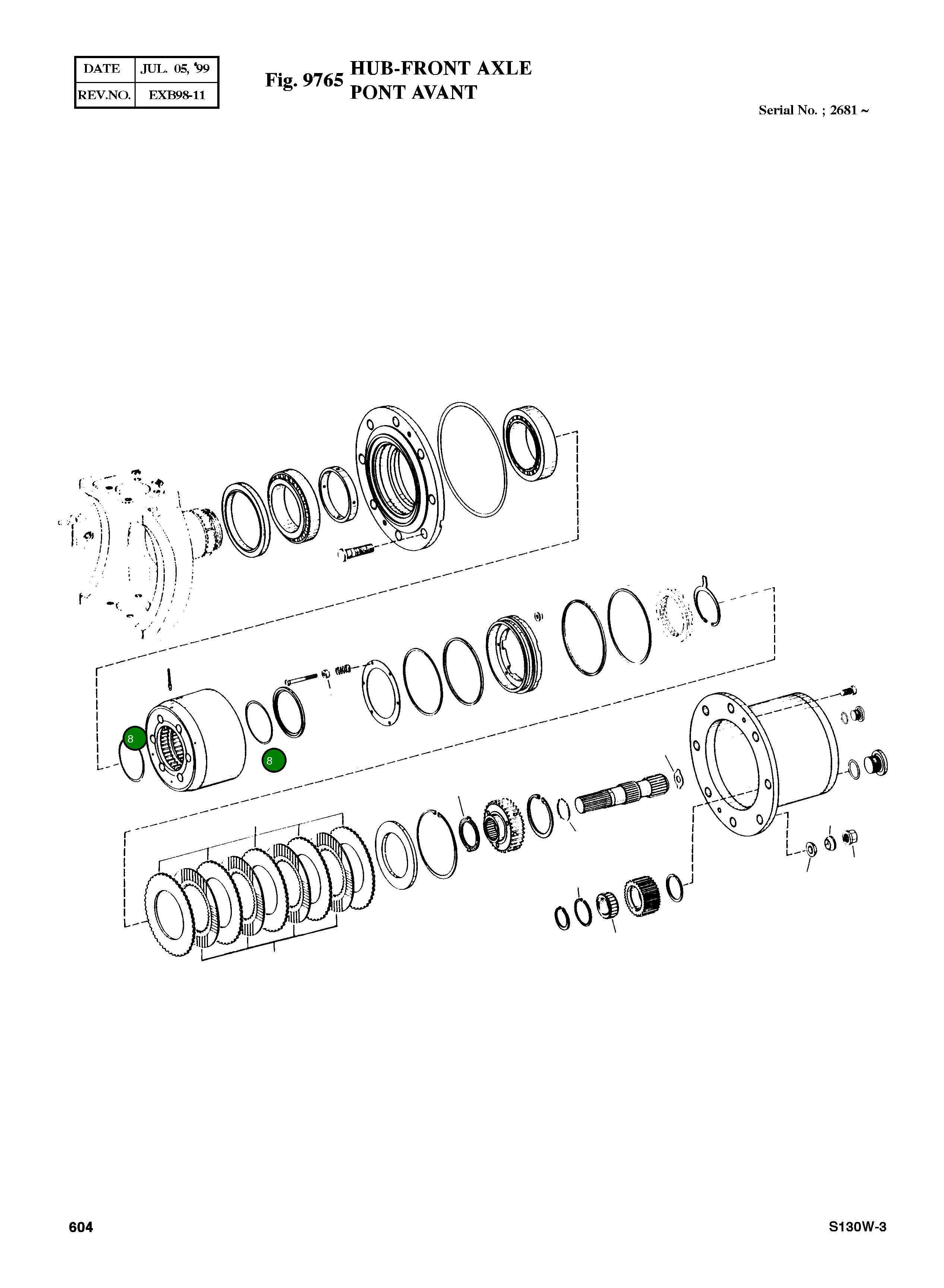 Кольцо уплотнительное (O-Ring) 0634 313 188 Komatsu