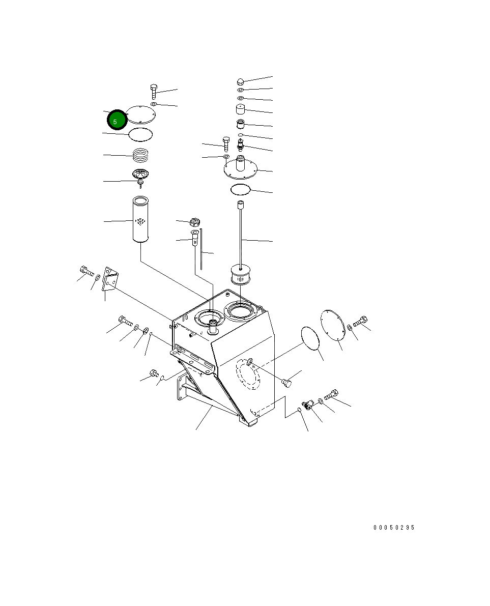 Крышка 56D-60-11140  Komatsu