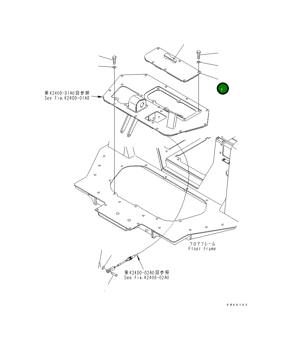Крышка 134-43-62380  Komatsu