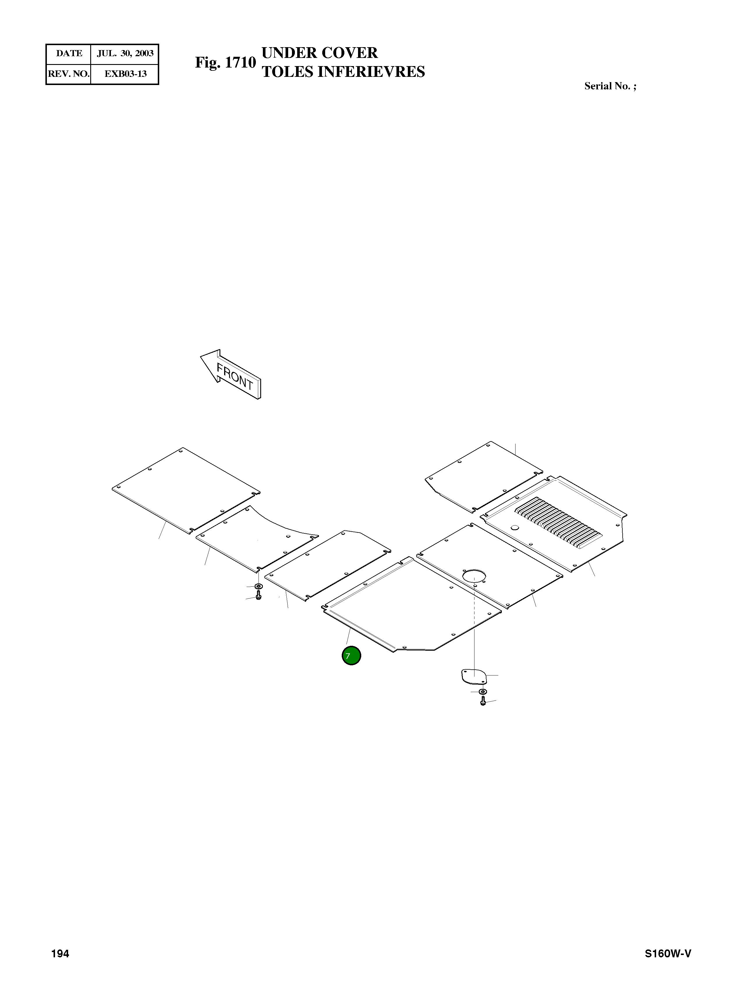 Крышка 2621-3630C Komatsu