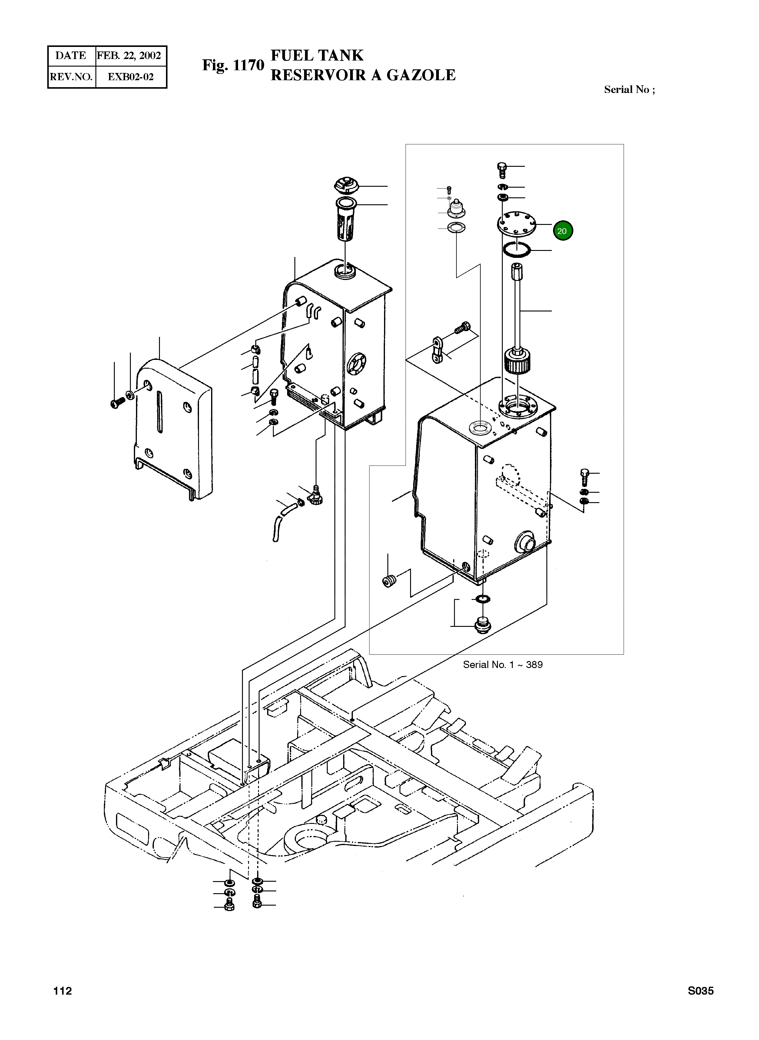 Крышка 2621-3308B Komatsu