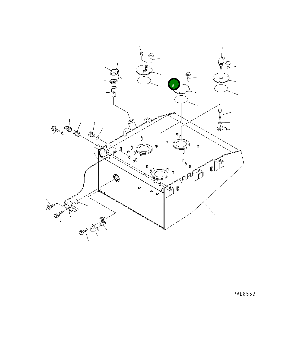 Крышка 427-04-21221 Komatsu