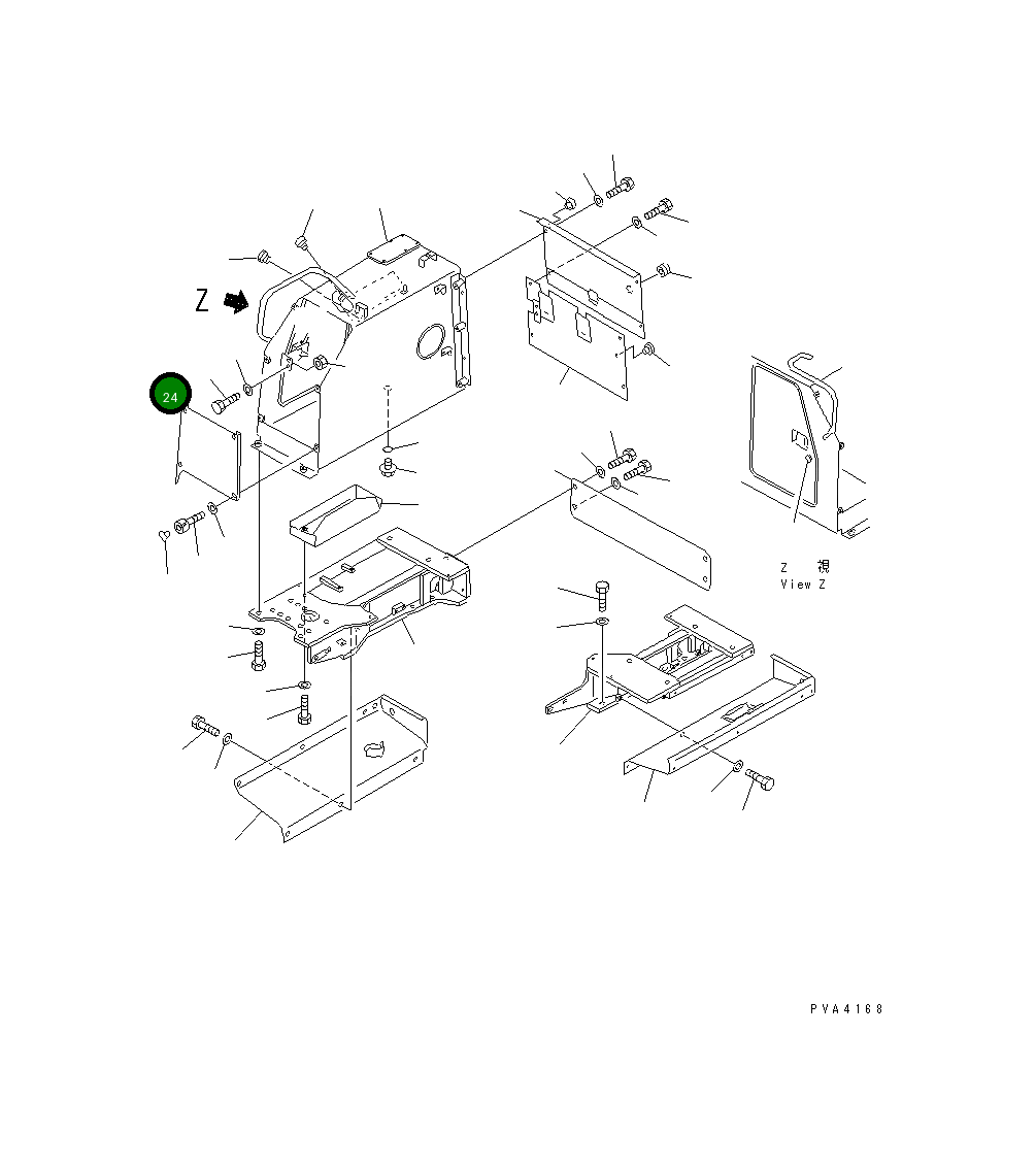 Крышка 114-54-43240  Komatsu
