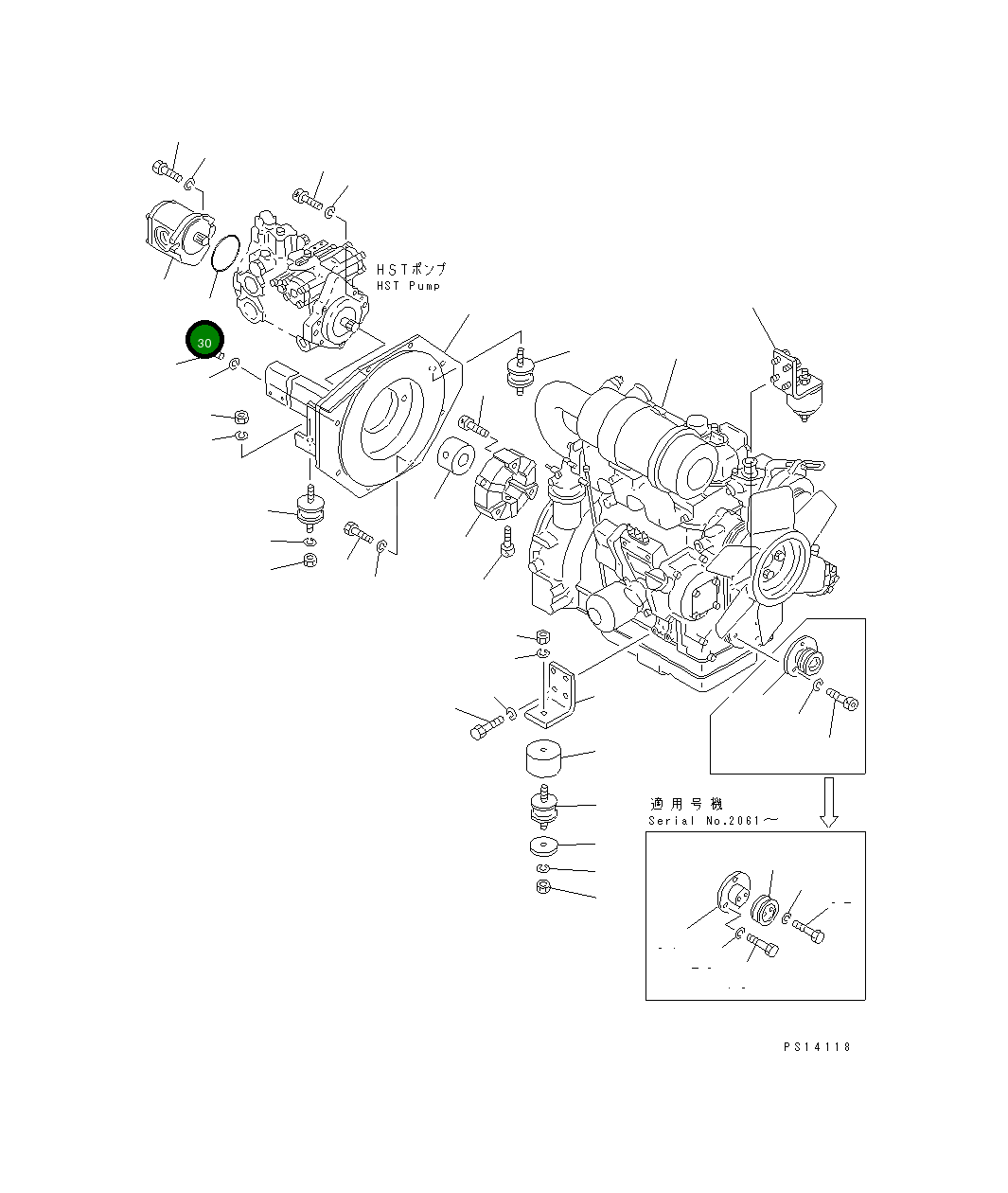 Кольцо уплотнительное (O-Ring) 258-30-21111  Komatsu