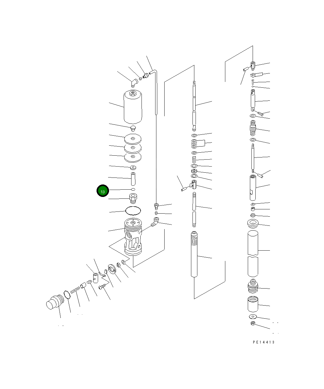 Кольцо уплотнительное (O-Ring) YU640012-0 Komatsu
