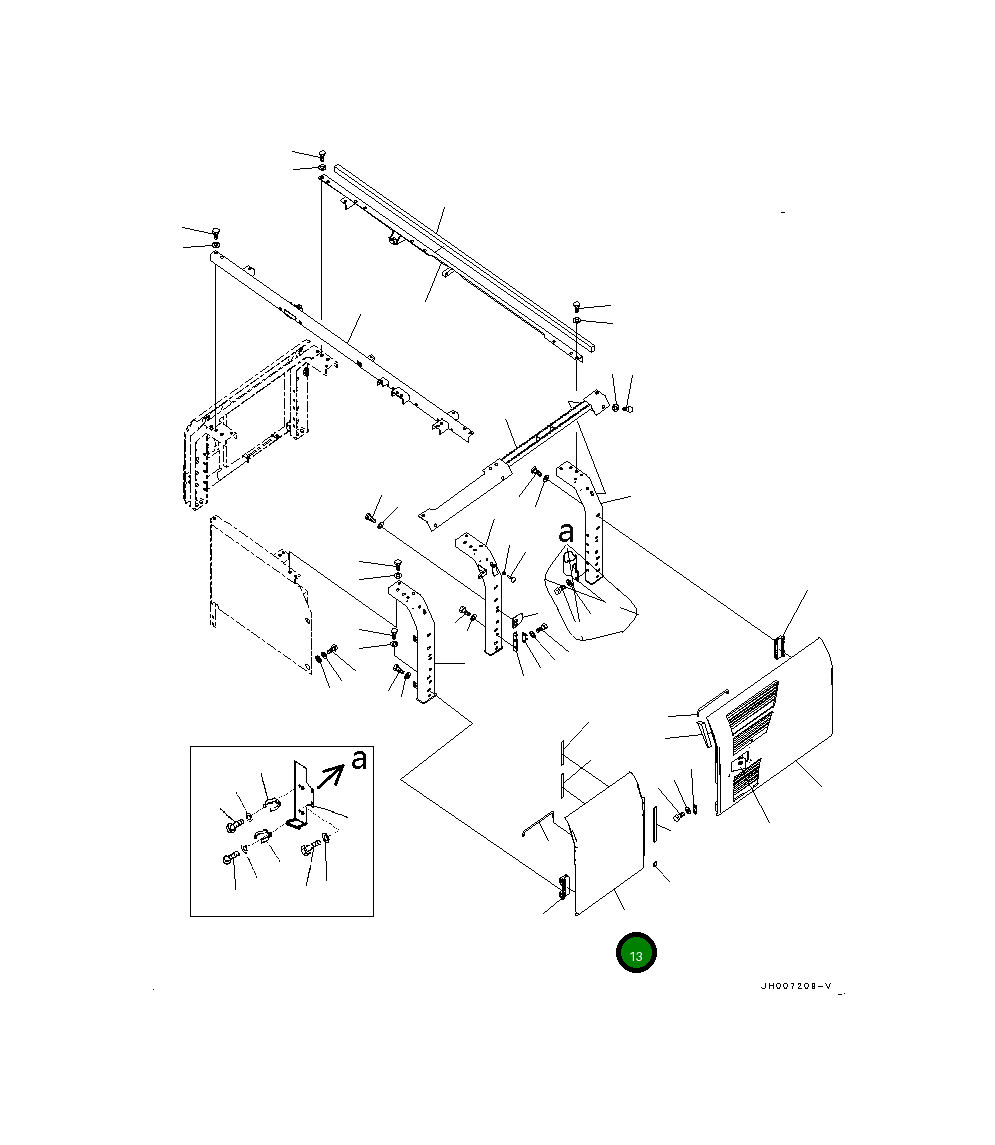 Крышка 20Y-54-71144 Komatsu