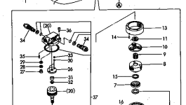 Вал YM172165-73320 Komatsu