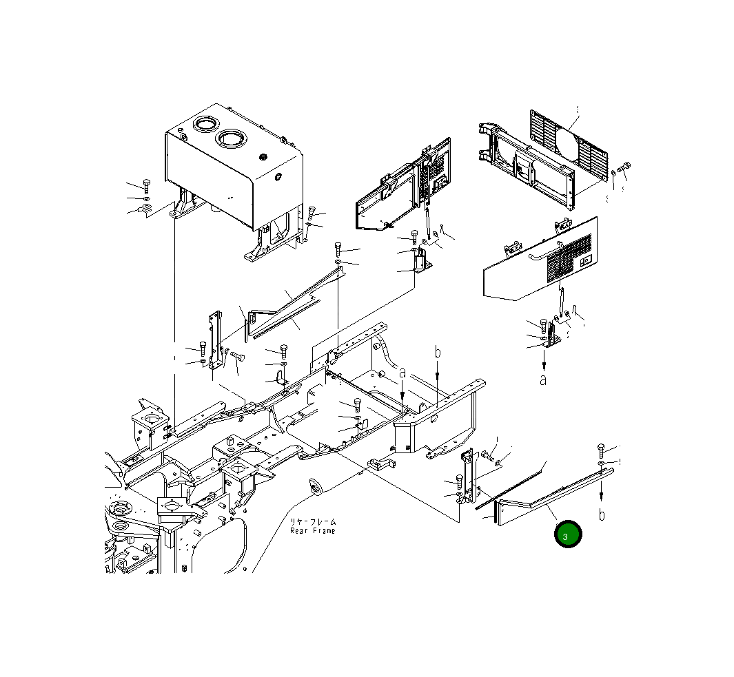 Крышка 425-54-31231 Komatsu