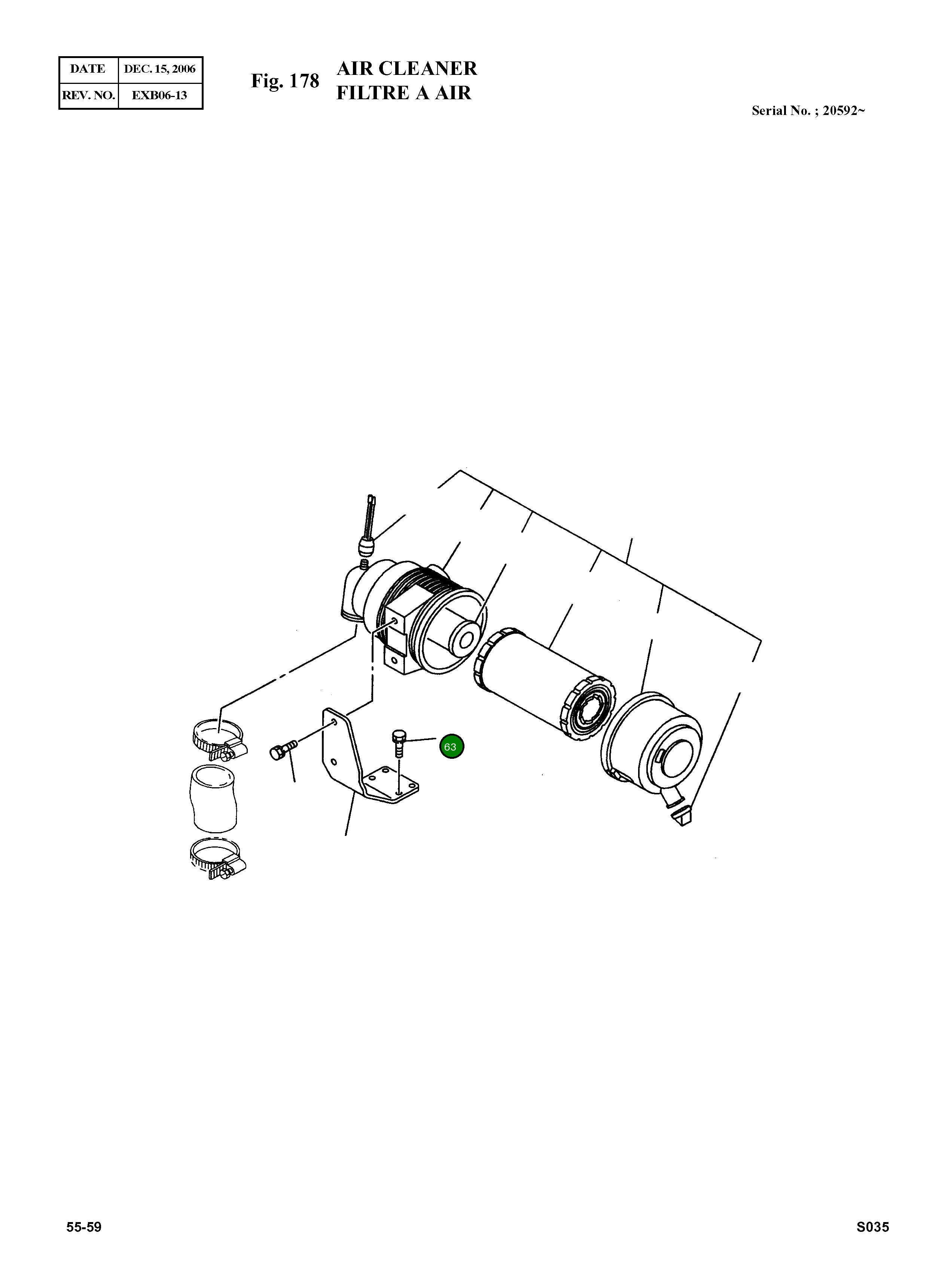 Болт 586401-0150 Komatsu