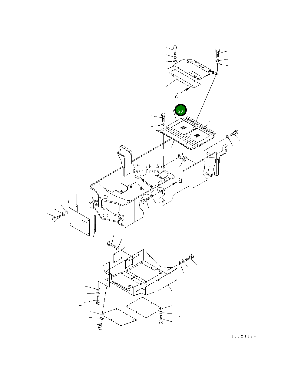 Крышка 415-54-22670 Komatsu