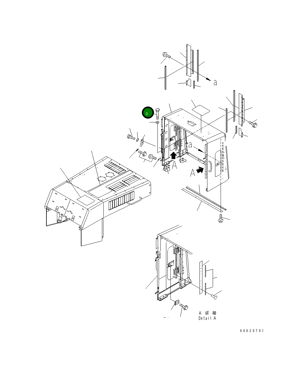 Болт 01010-D2085 Komatsu