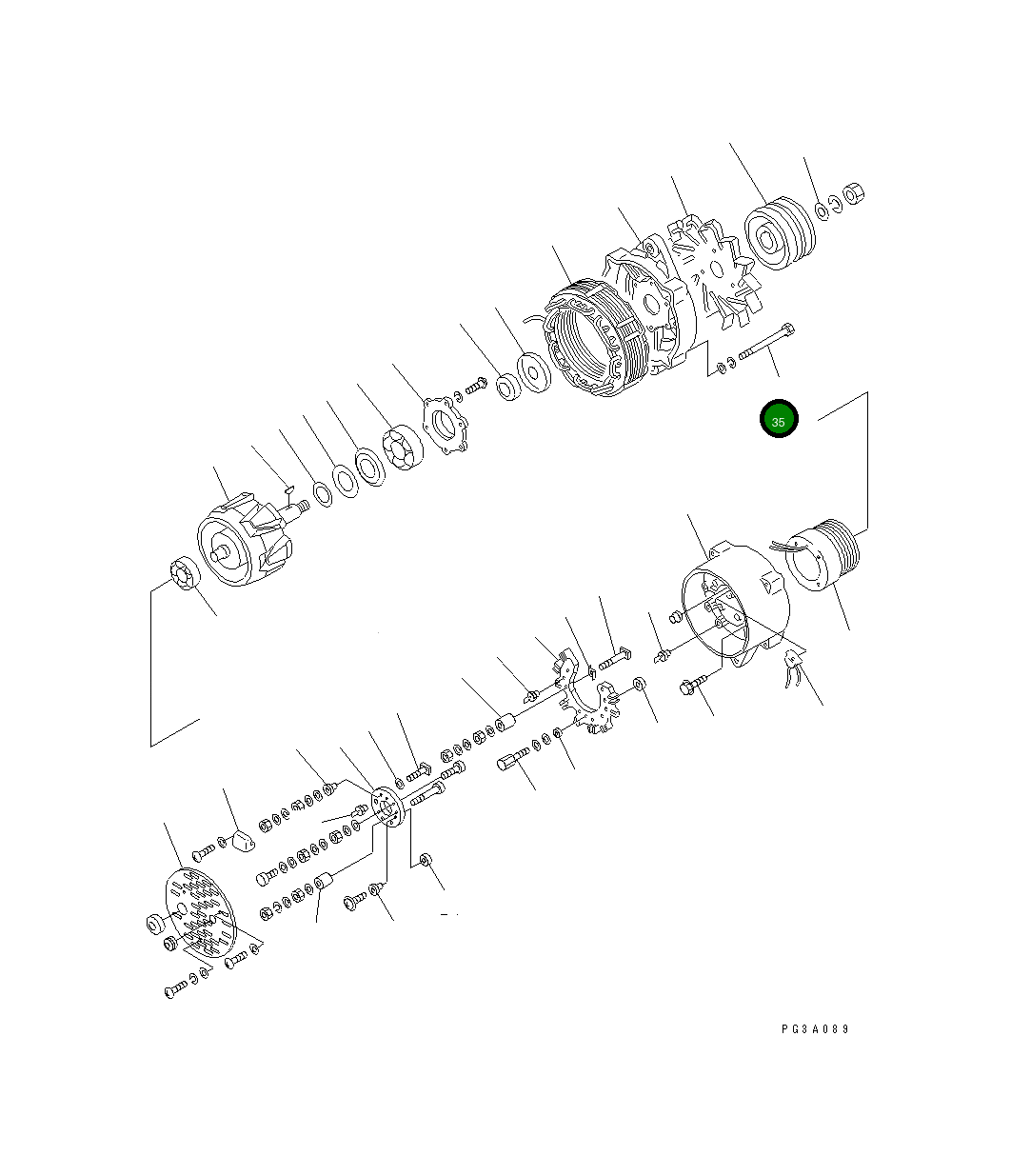Болт KD0-0093-08302  Komatsu