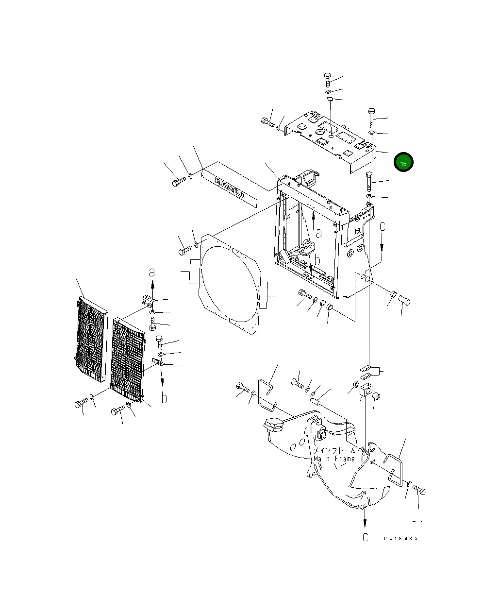 Крышка 19M-54-31120 Komatsu