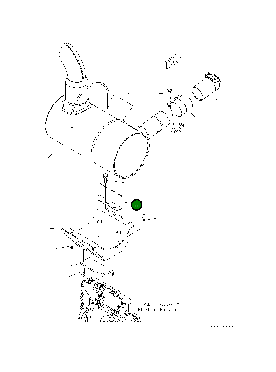 Крышка 6754-71-9720 Komatsu