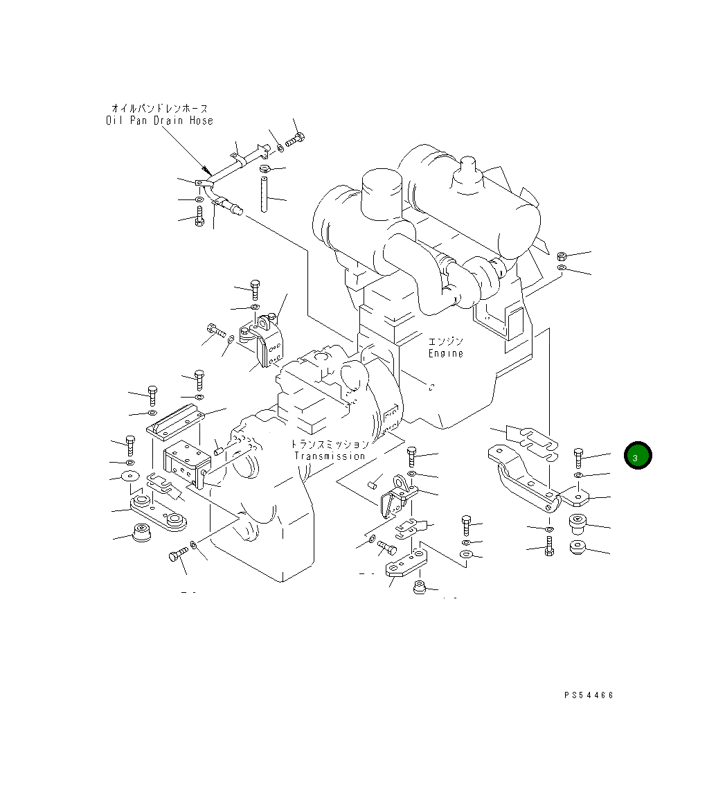 Болт 01011-52045  Komatsu