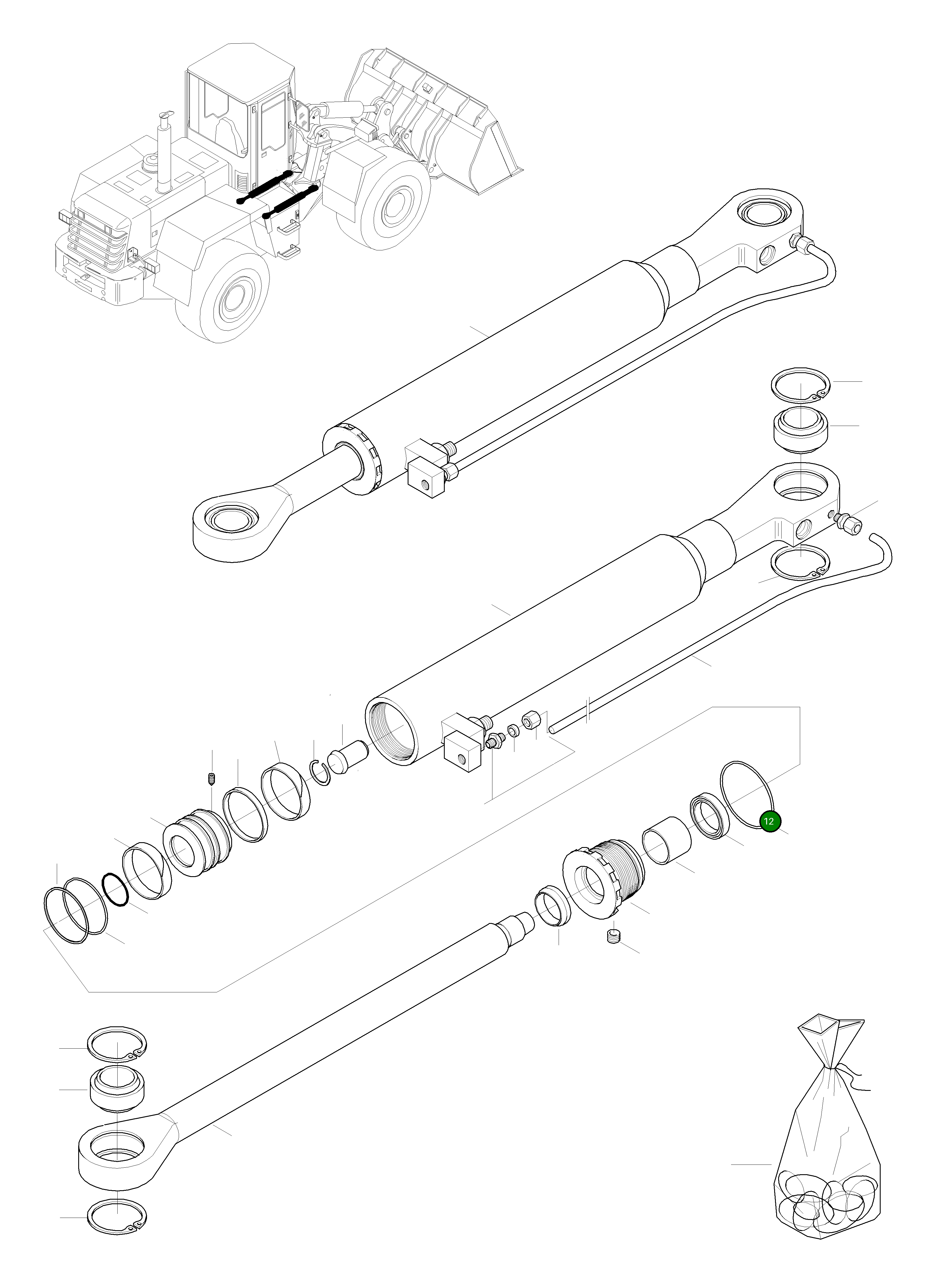 Кольцо уплотнительное (O-Ring) 42Y-63-H0P24 Komatsu