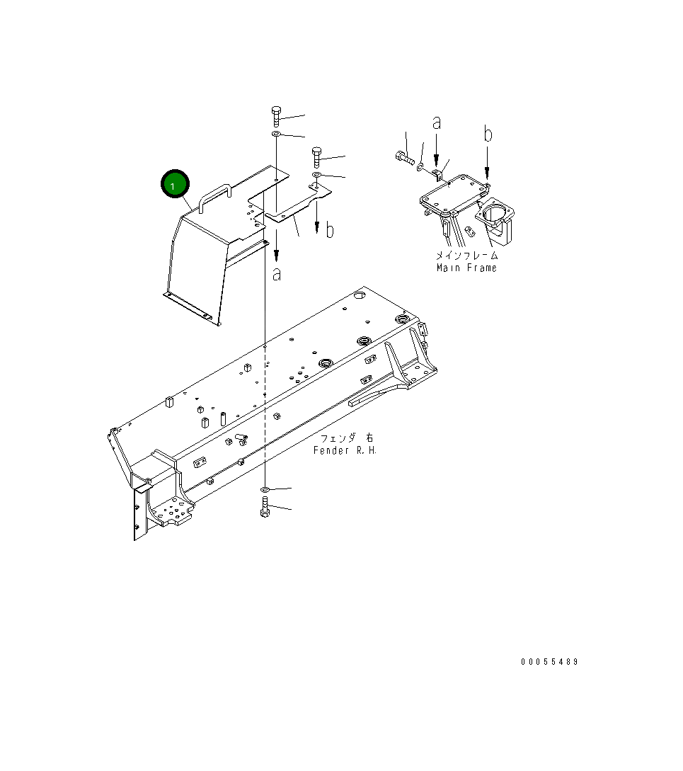 Крышка 154-54-74222 Komatsu