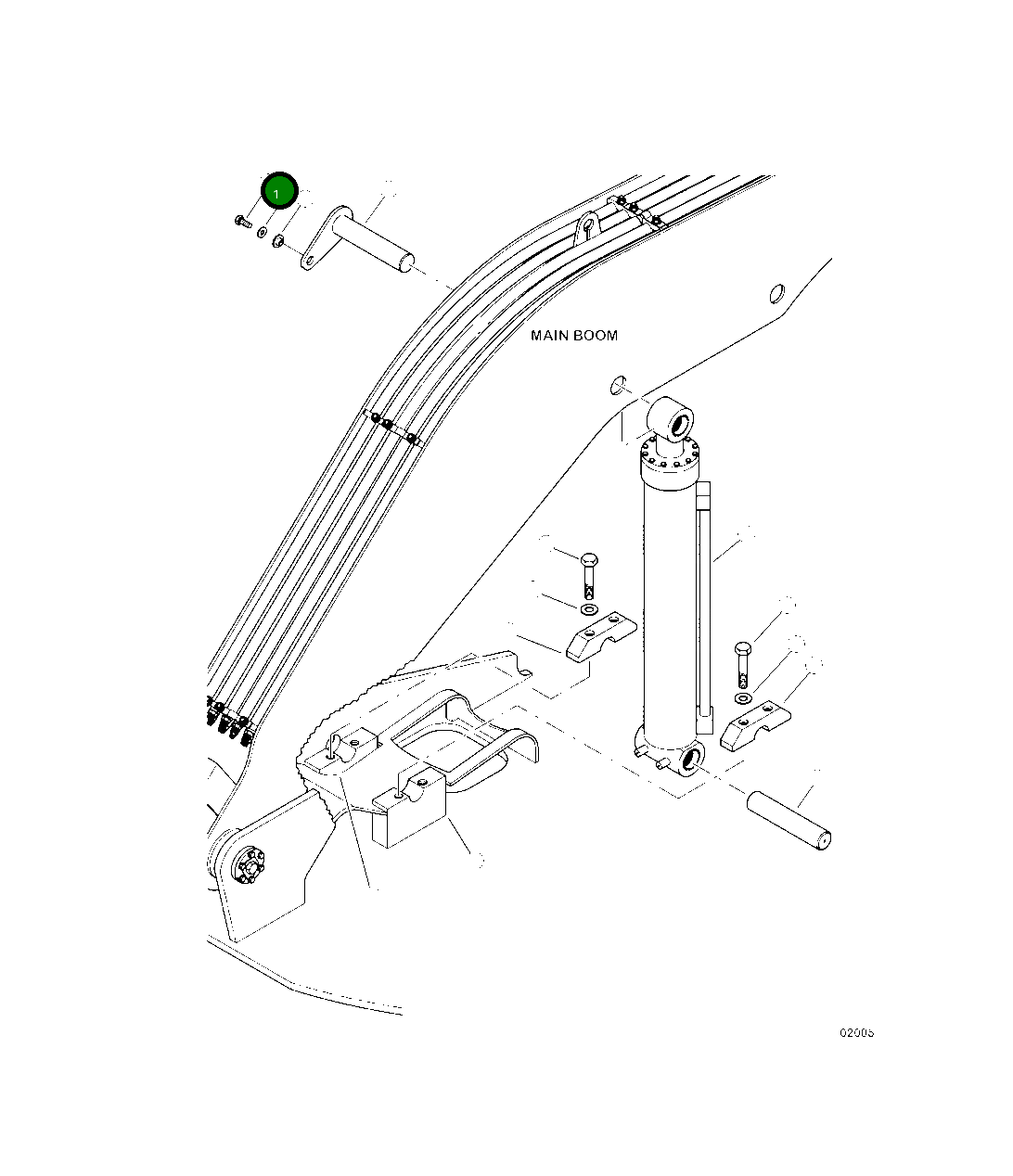 Болт 15549KF Komatsu