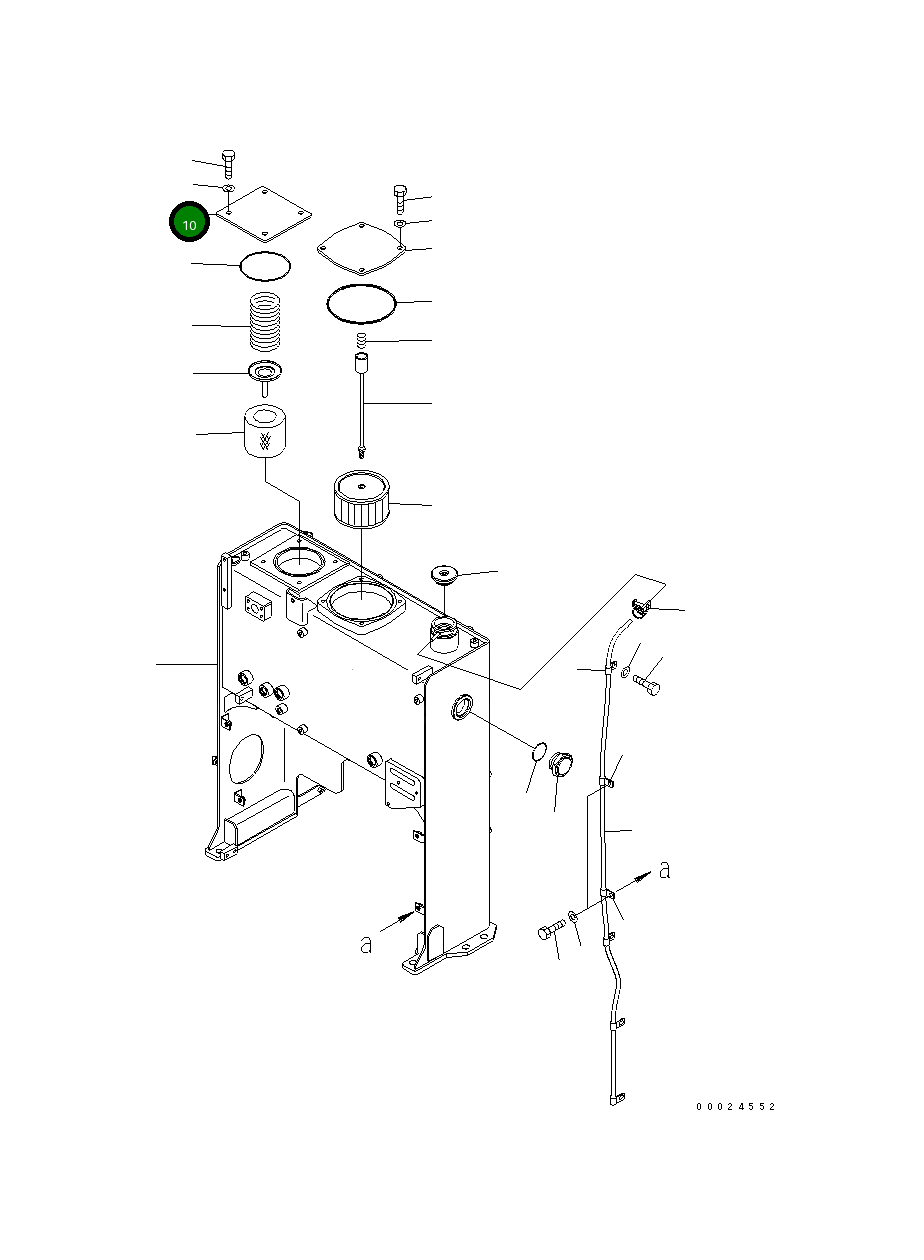 Крышка 23C-60-51160  Komatsu