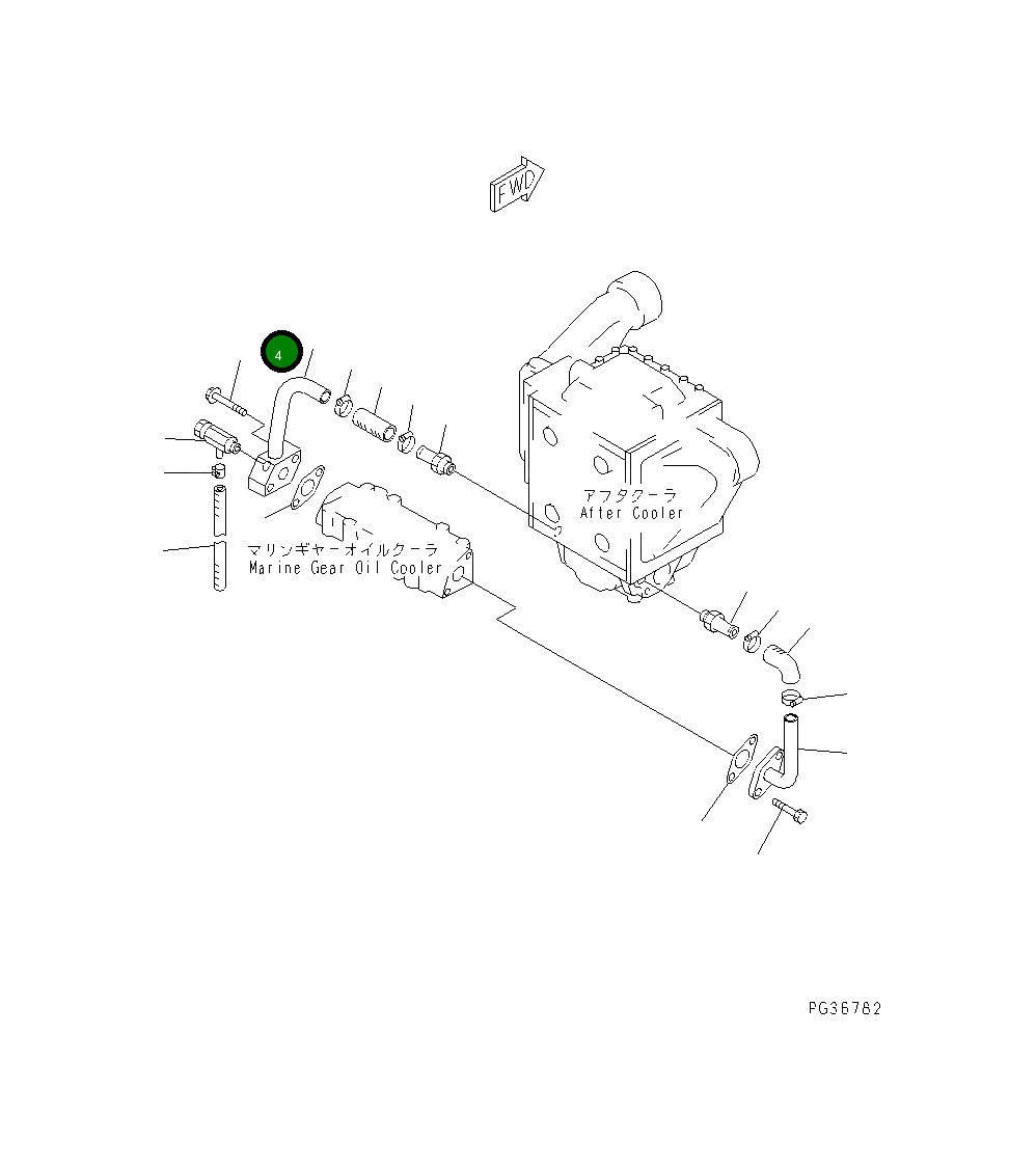 Болт 01435-21255 Komatsu