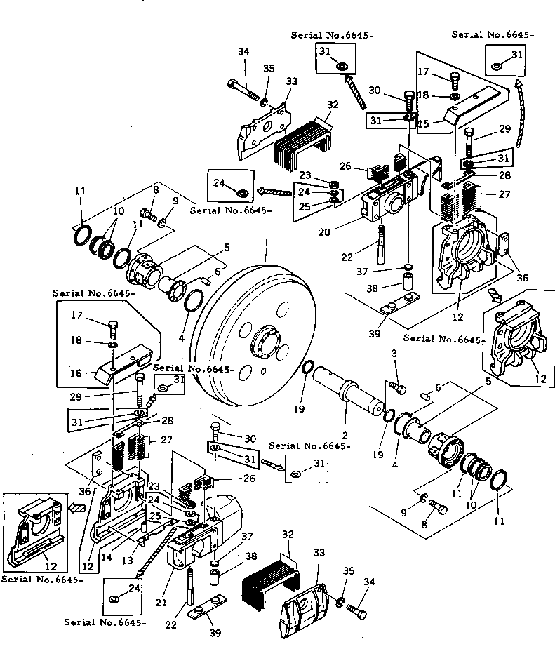 Болт 01011-62465  Komatsu