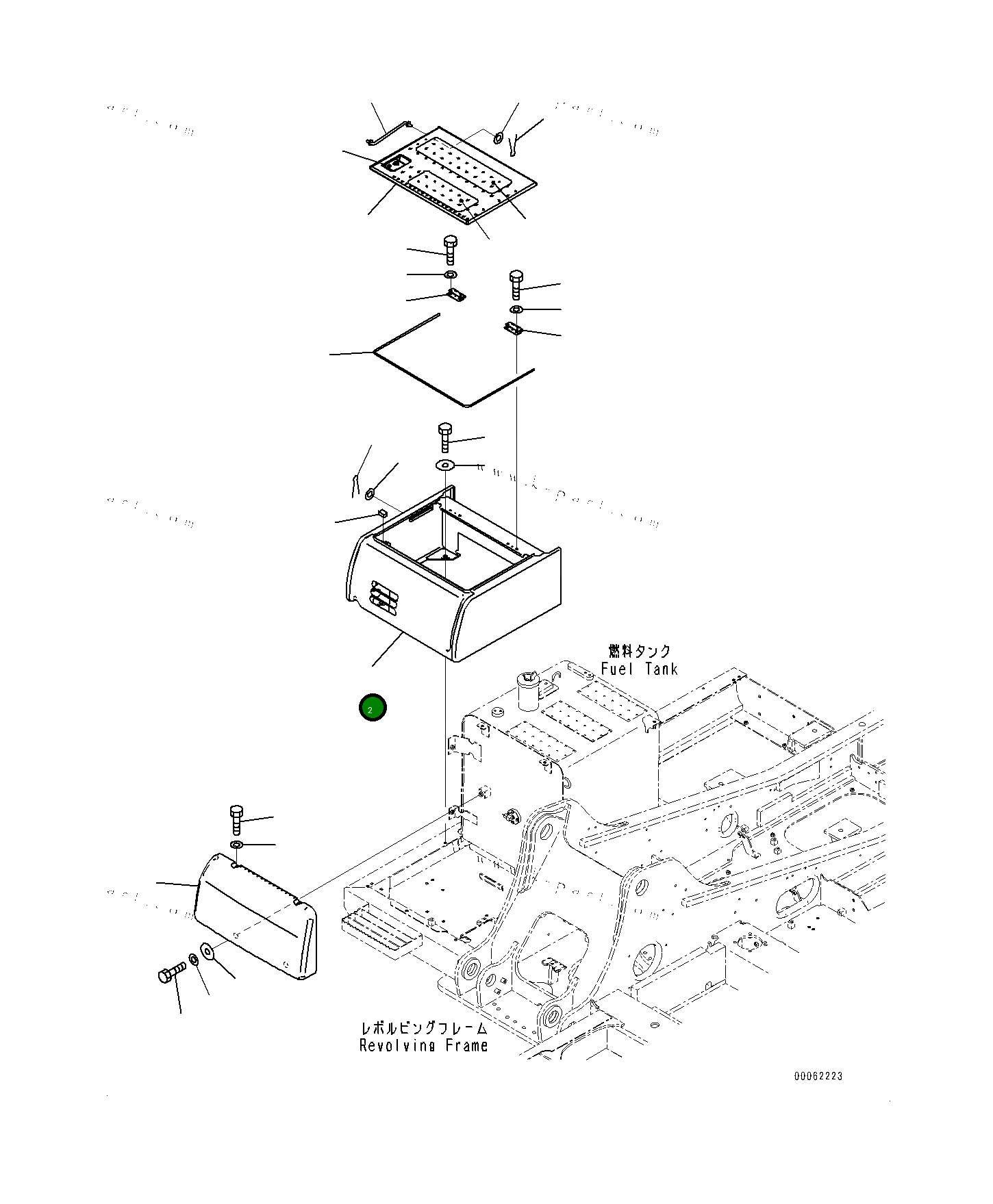 Крышка 20Y5474122 Komatsu