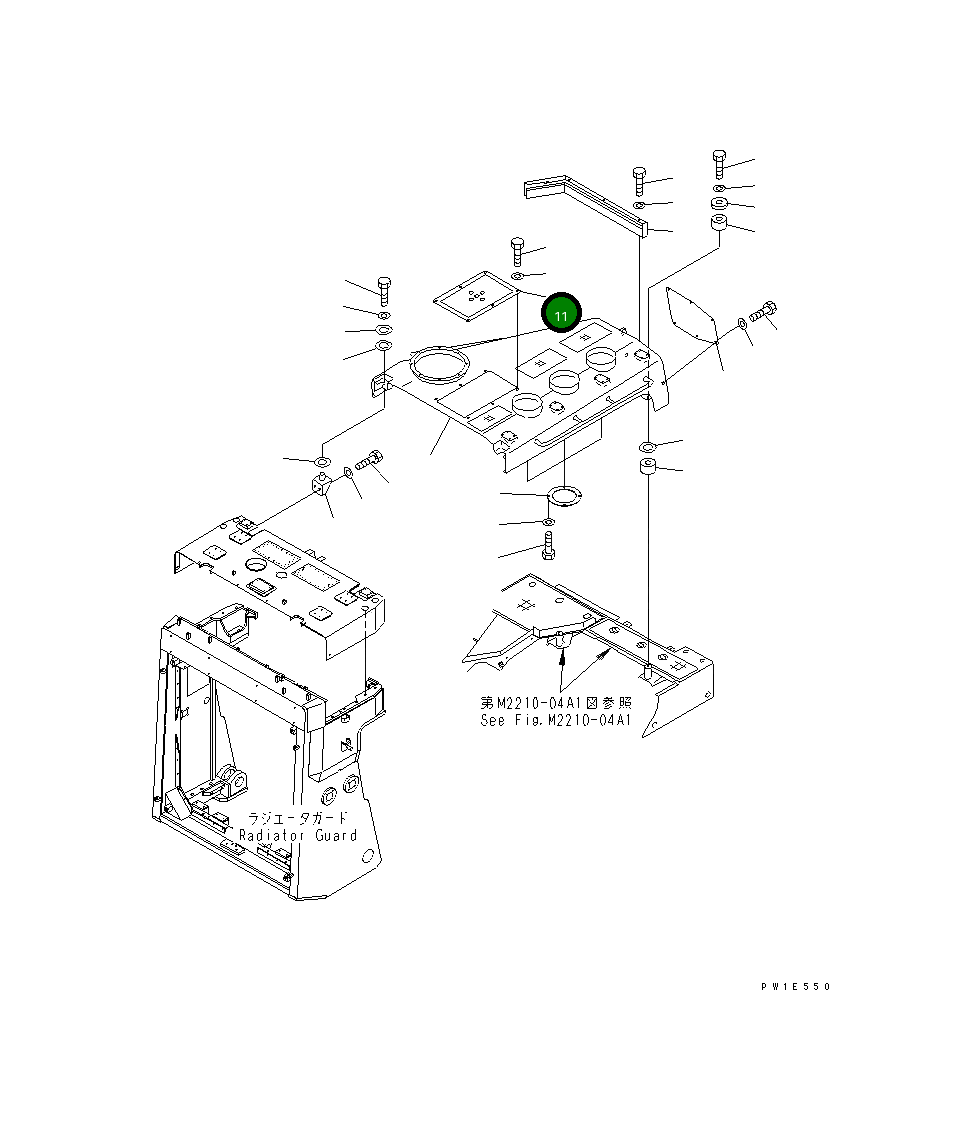 Крышка 19M-54-13590 Komatsu