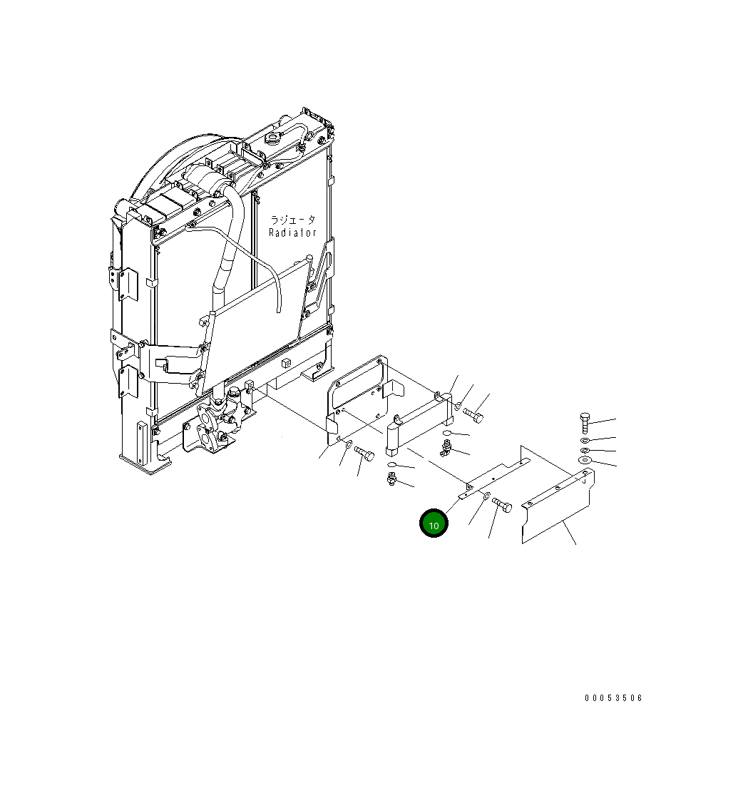 Крышка 22U-03-27710 Komatsu