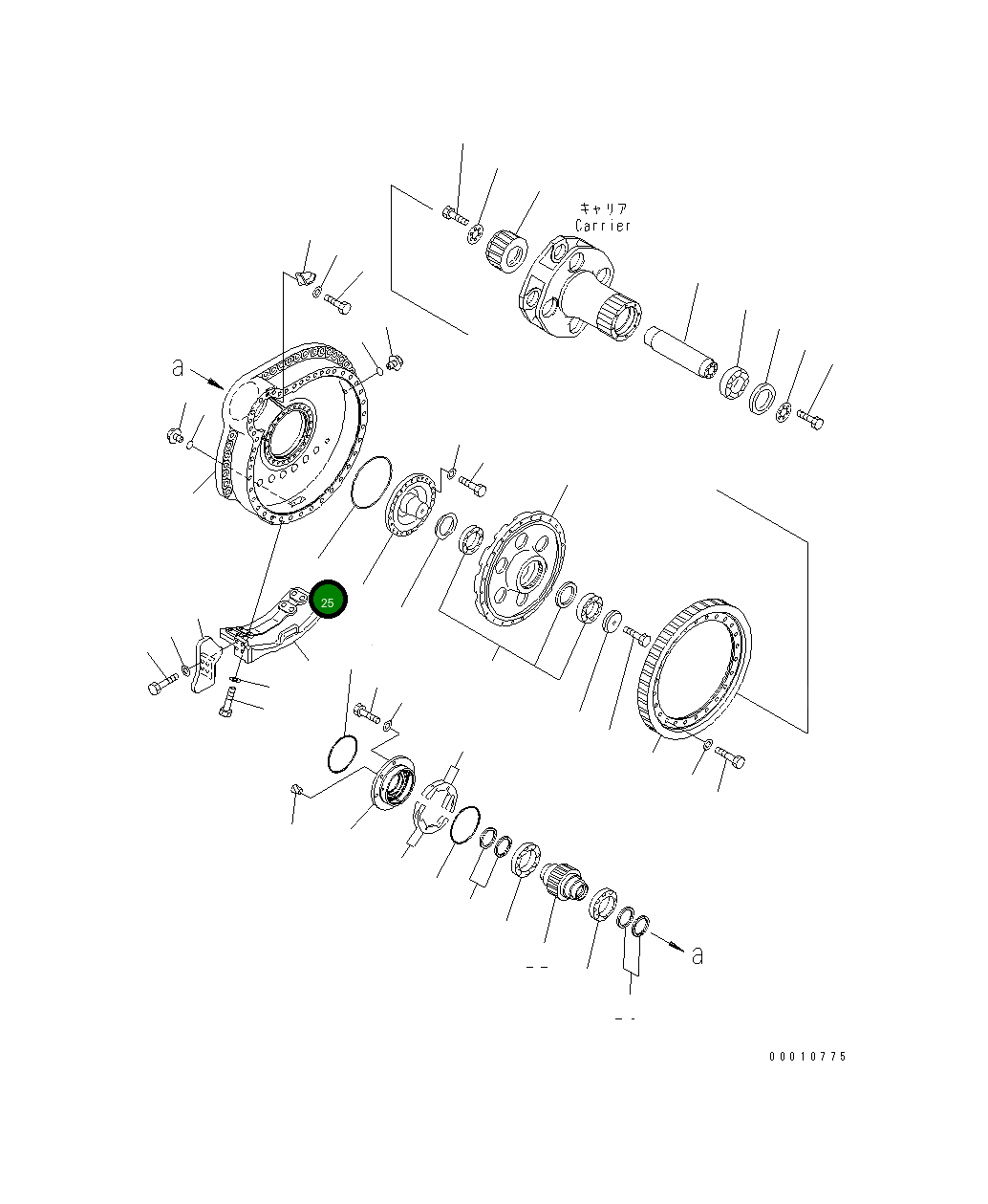 Кольцо уплотнительное (O-Ring) 07000-15375 Komatsu