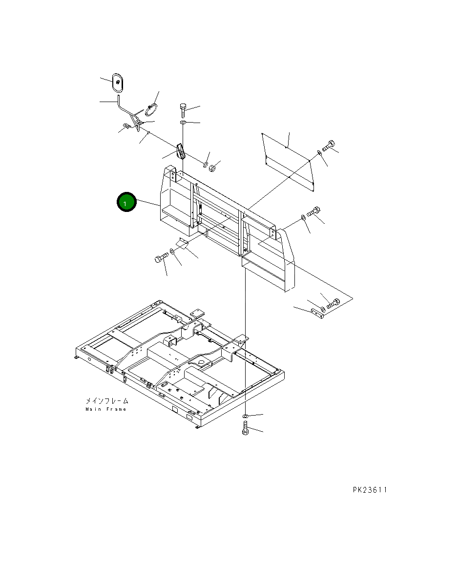 Крышка 8221-54-1110 Komatsu