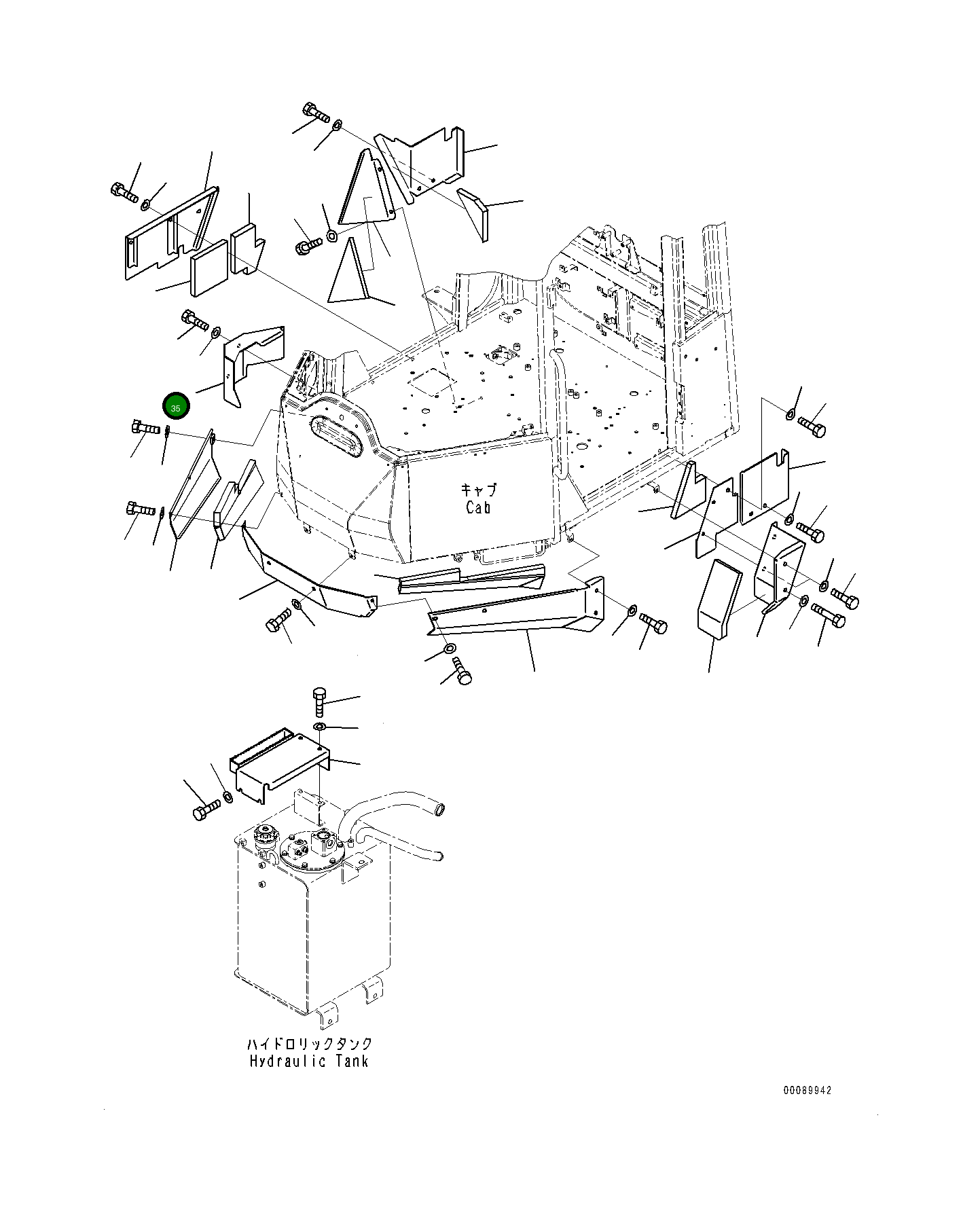 Крышка 419-54-48922 Komatsu