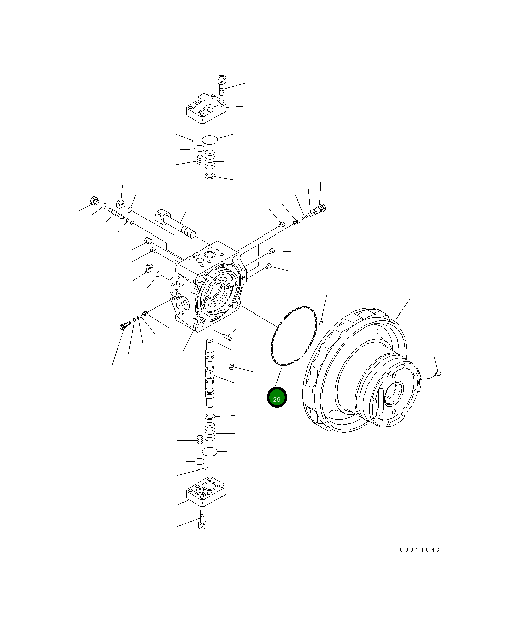 Кольцо уплотнительное (O-Ring) 708-8F-31610  Komatsu